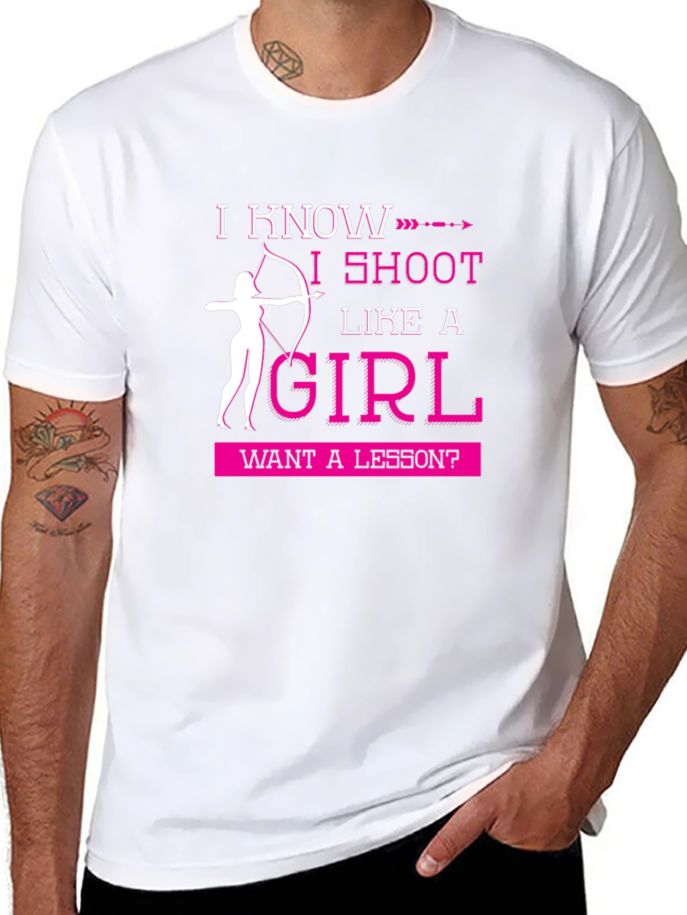 I Shoot Like A Girl Funny Archery T-Shirt