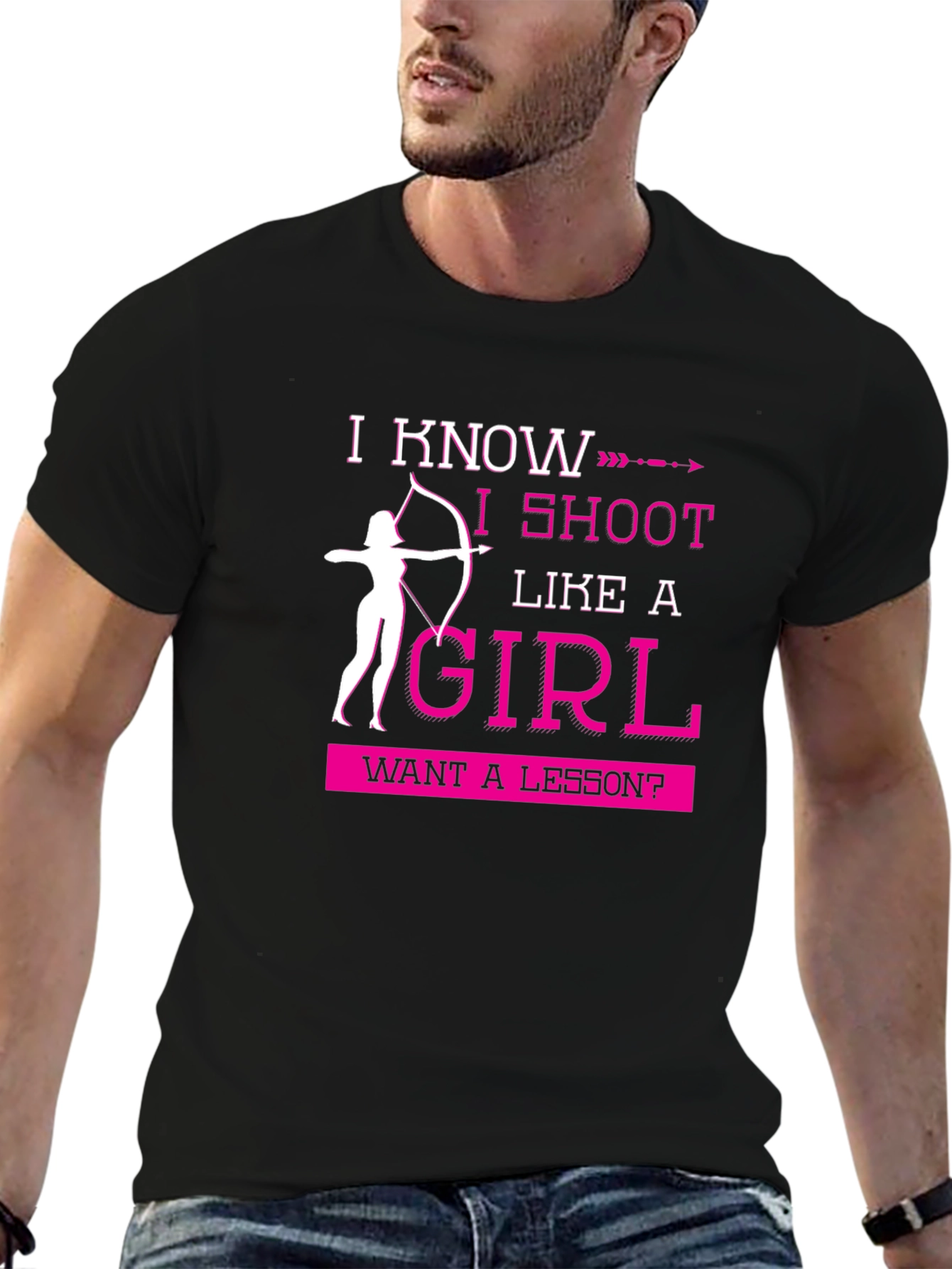 I Shoot Like A Girl Funny Archery T-Shirt