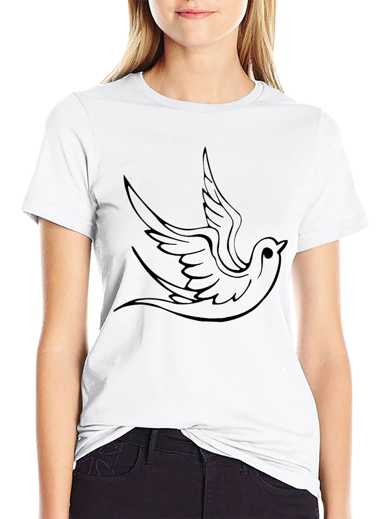 Black Bird Graphic Tee - Stylish & Comfortable