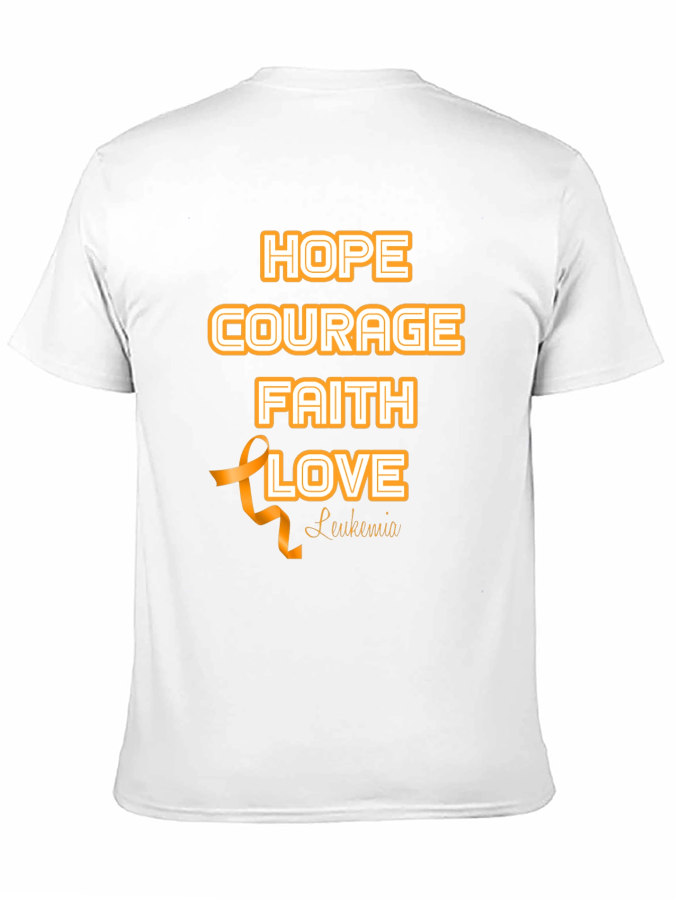 Hope Courage Faith Love Leukemia Awareness T-Shirt