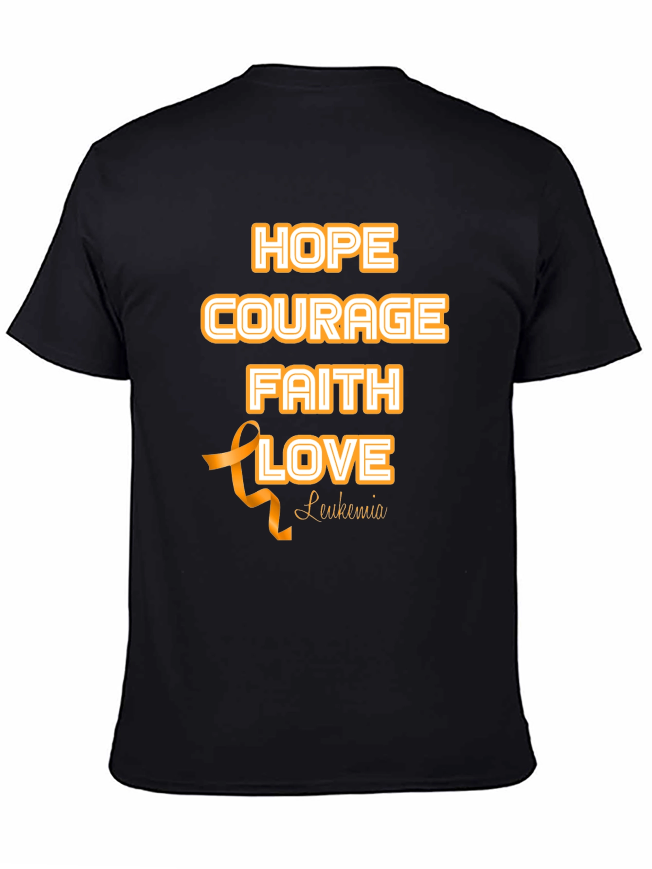 Hope Courage Faith Love Leukemia Awareness T-Shirt