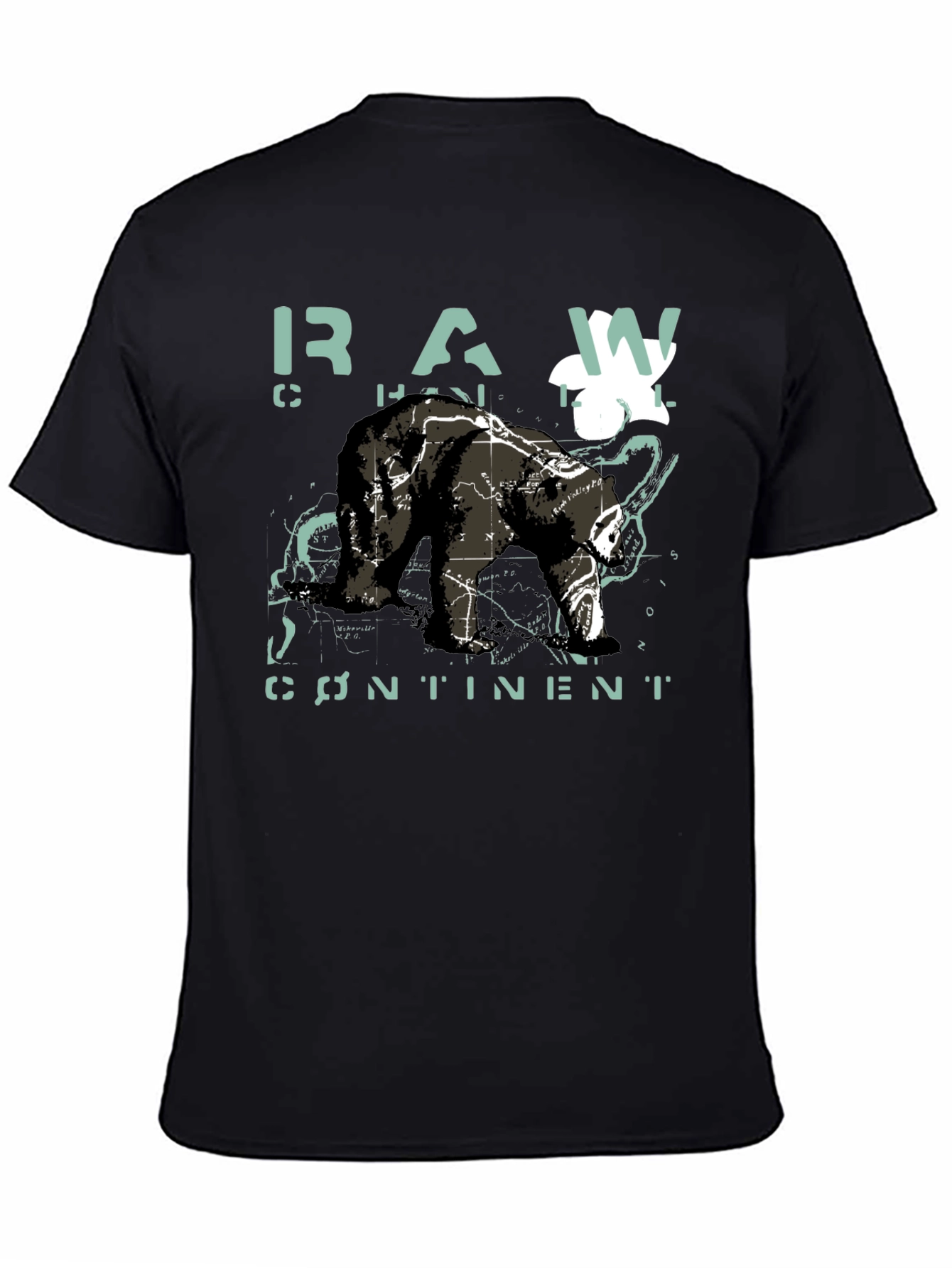 Raw Continent Bear Graphic T-Shirt