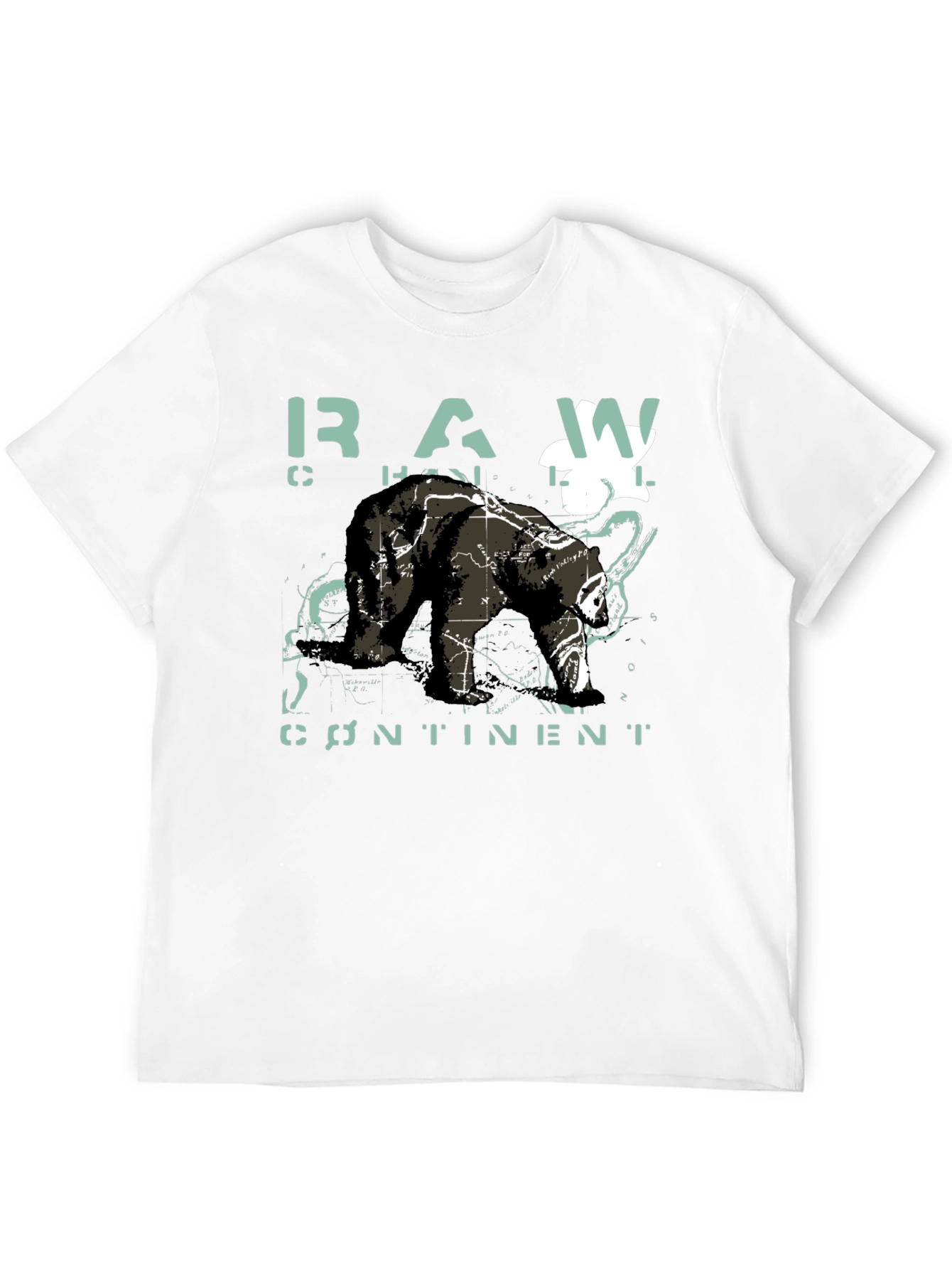 Raw Continent Bear Graphic T-Shirt