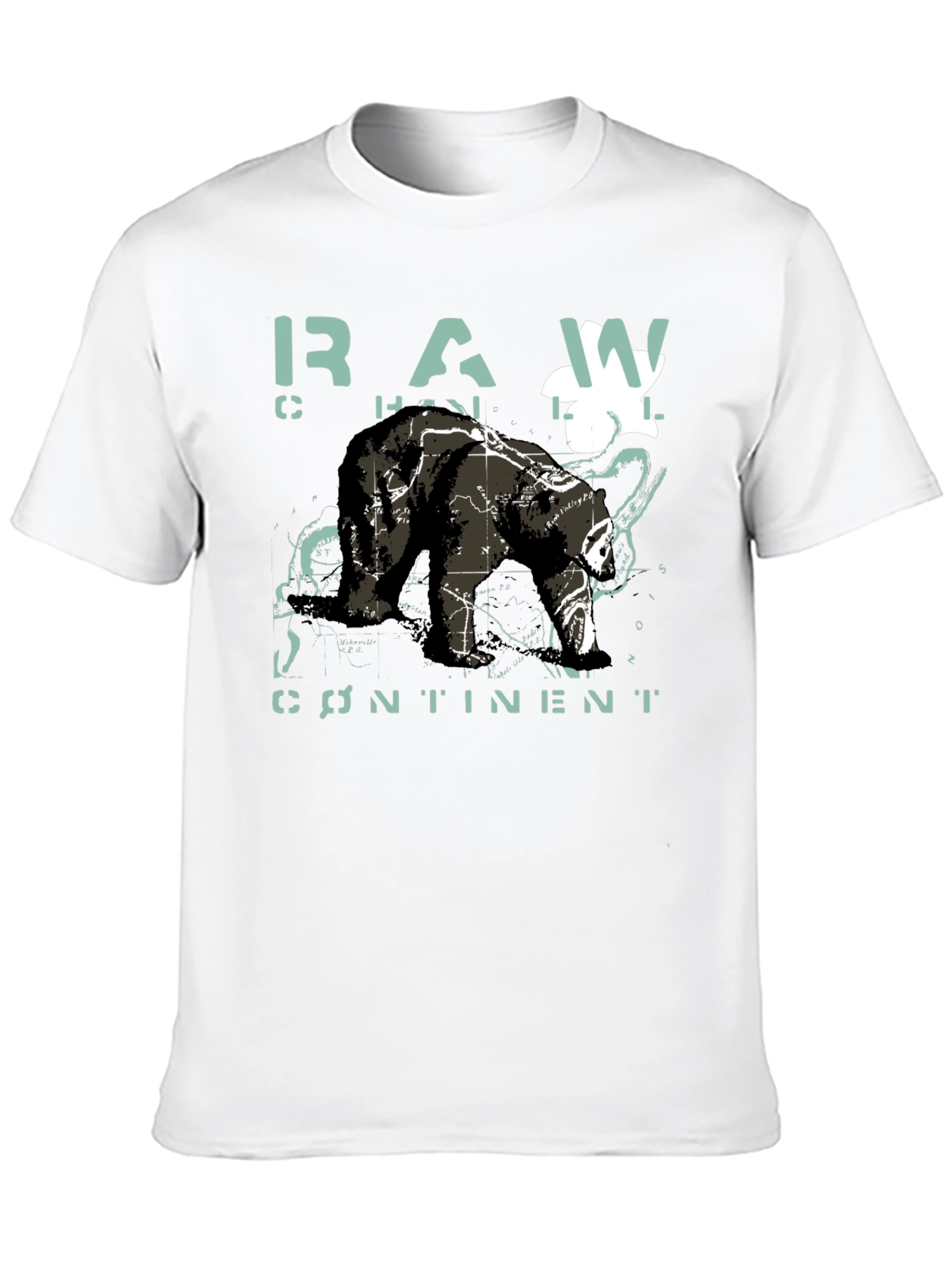 Raw Continent Bear Graphic T-Shirt