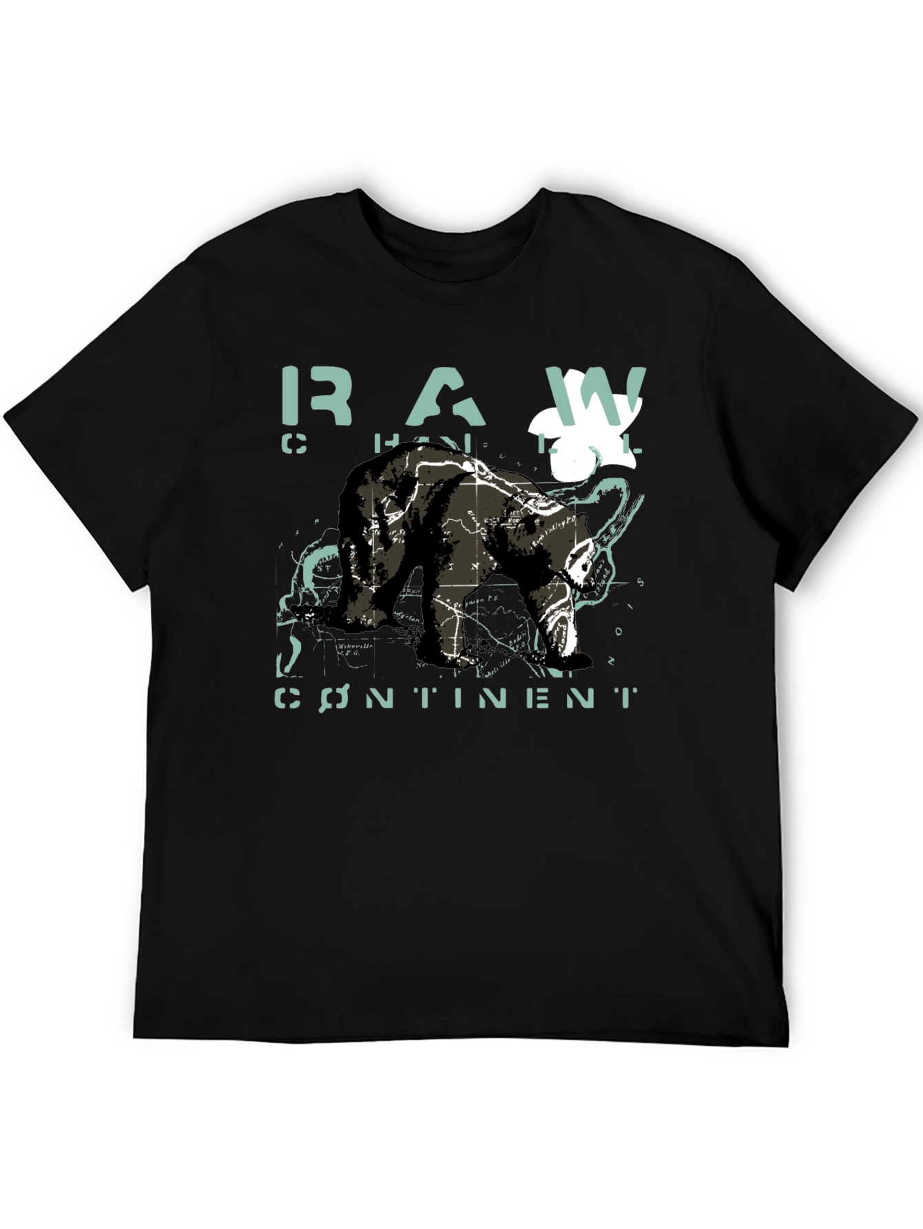 Raw Continent Bear Graphic T-Shirt