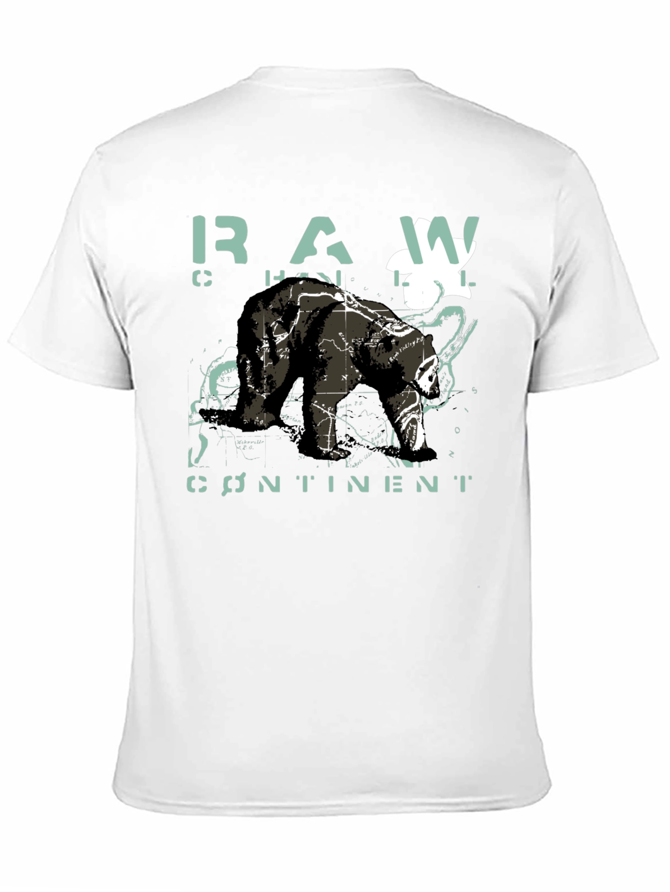 Raw Continent Bear Graphic T-Shirt