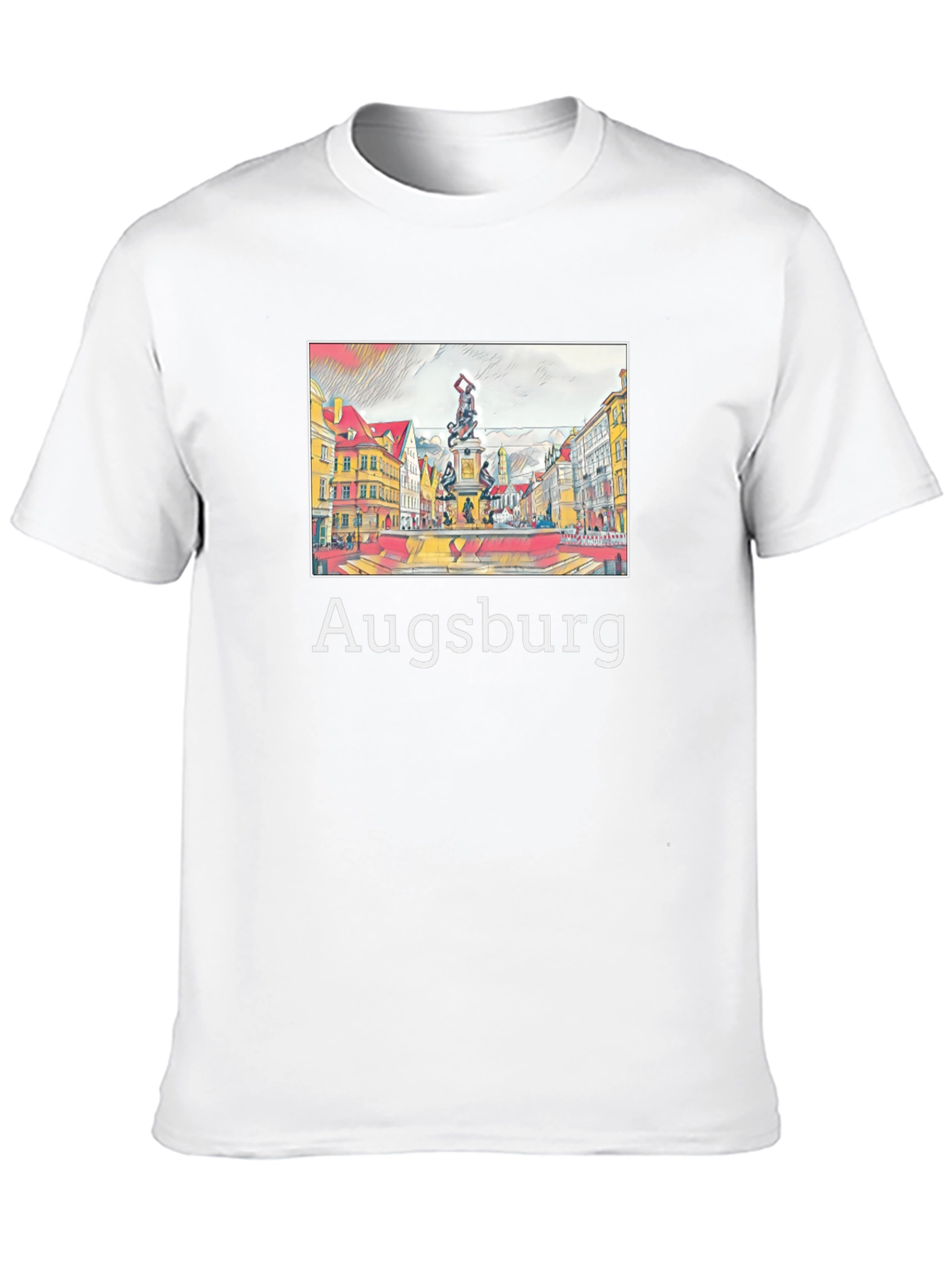 Augsburg Graphic Tee - Stylish Cityscape T-Shirt