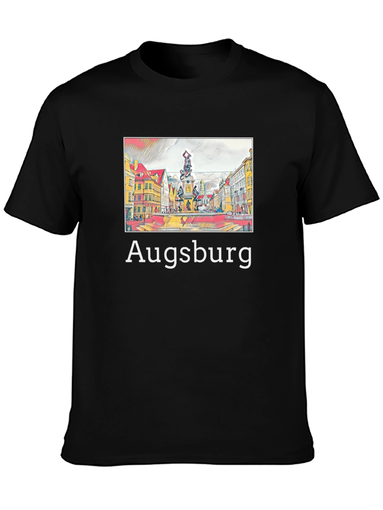 Augsburg Graphic Tee - Stylish Cityscape T-Shirt