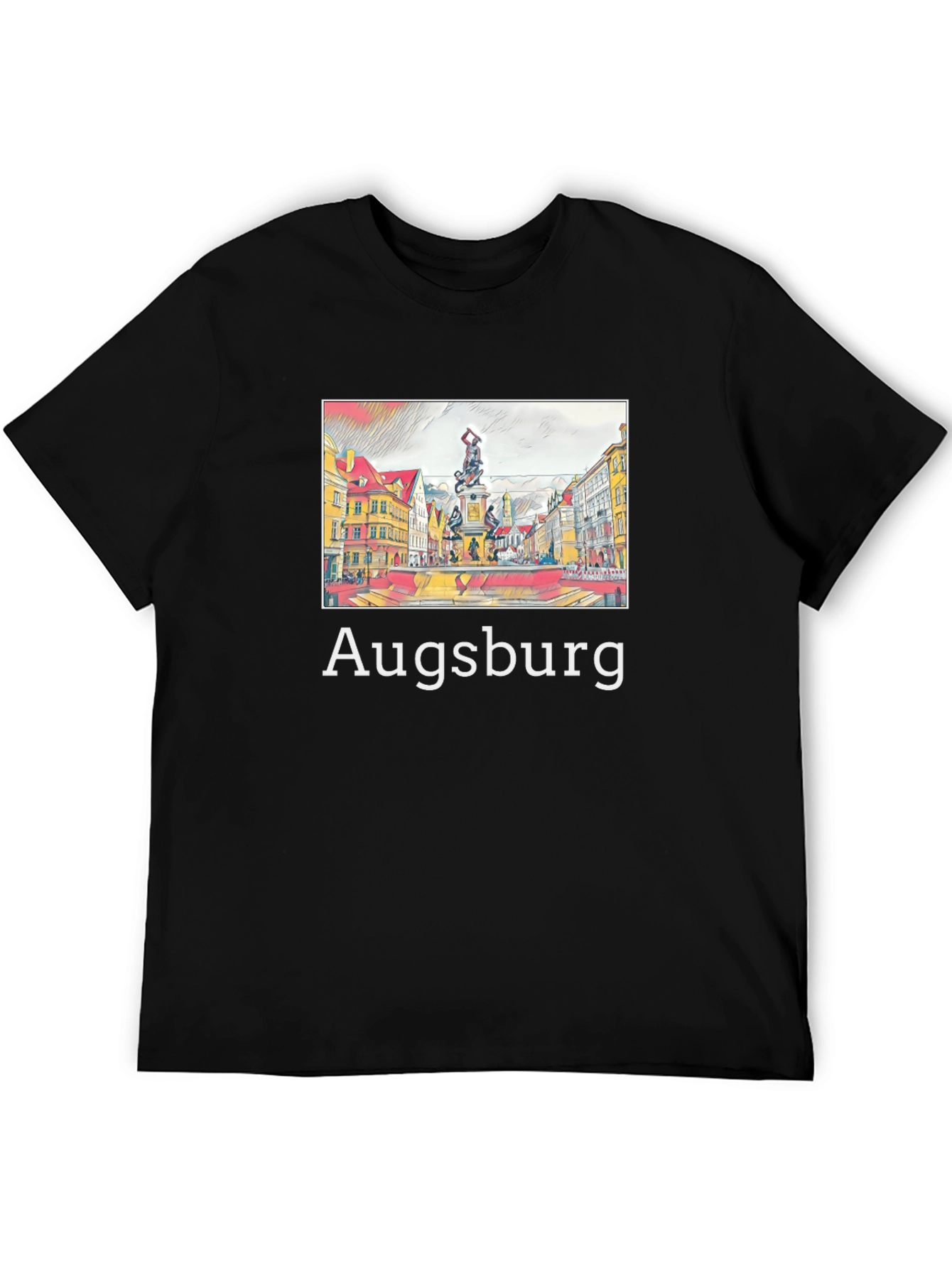 Augsburg Graphic Tee - Stylish Cityscape T-Shirt