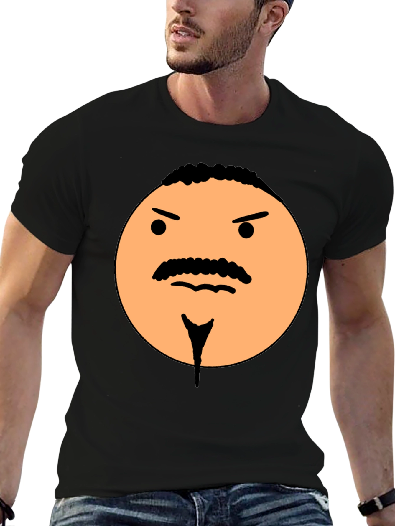 Funny Angry Face Graphic T-Shirt