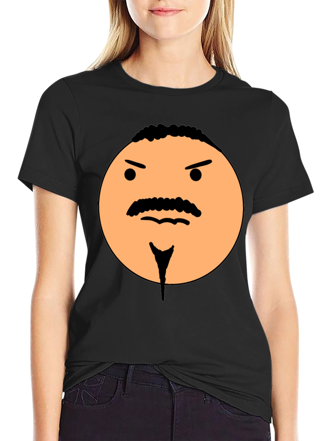 Funny Angry Face Graphic T-Shirt