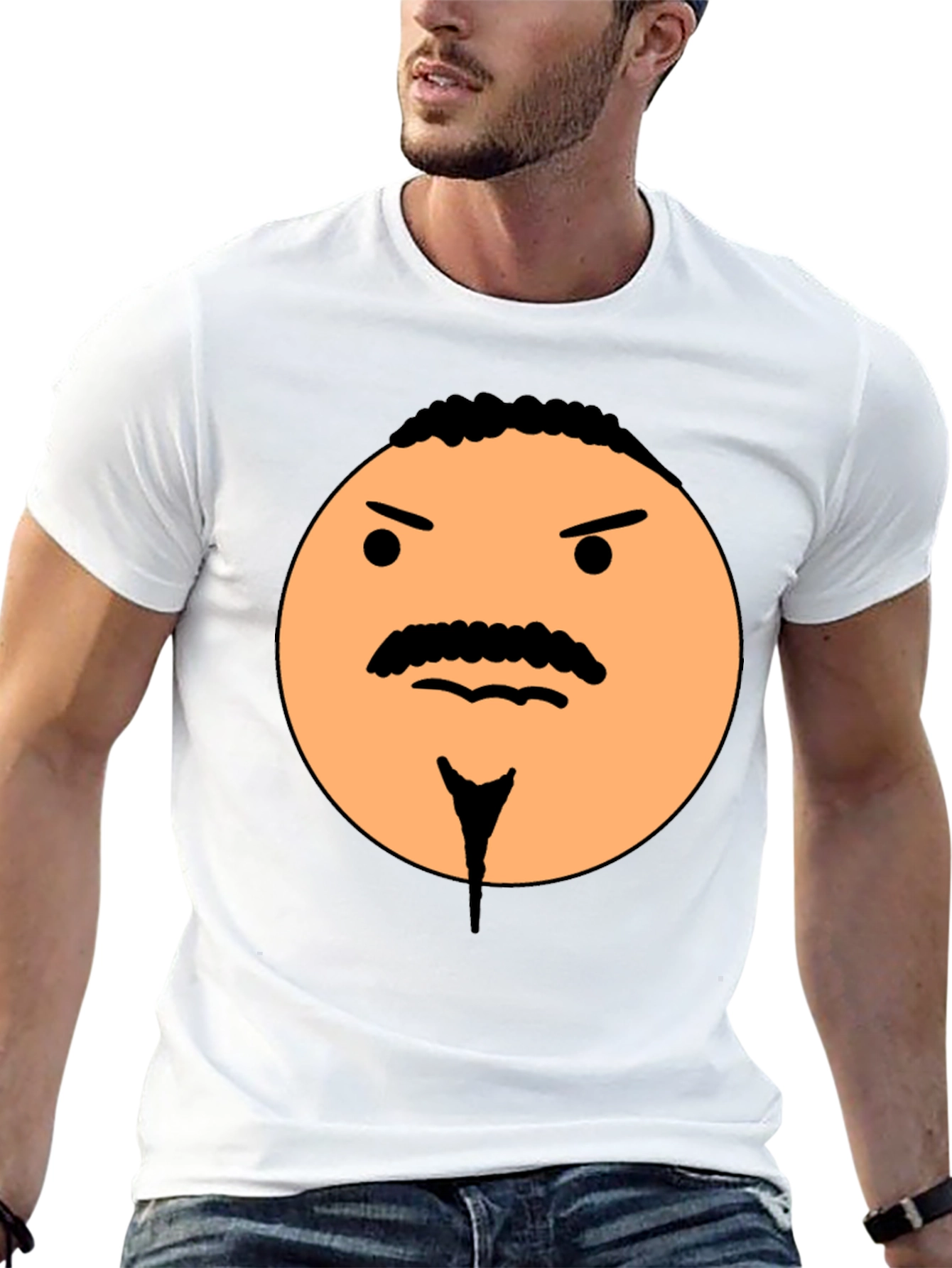 Funny Angry Face Graphic T-Shirt