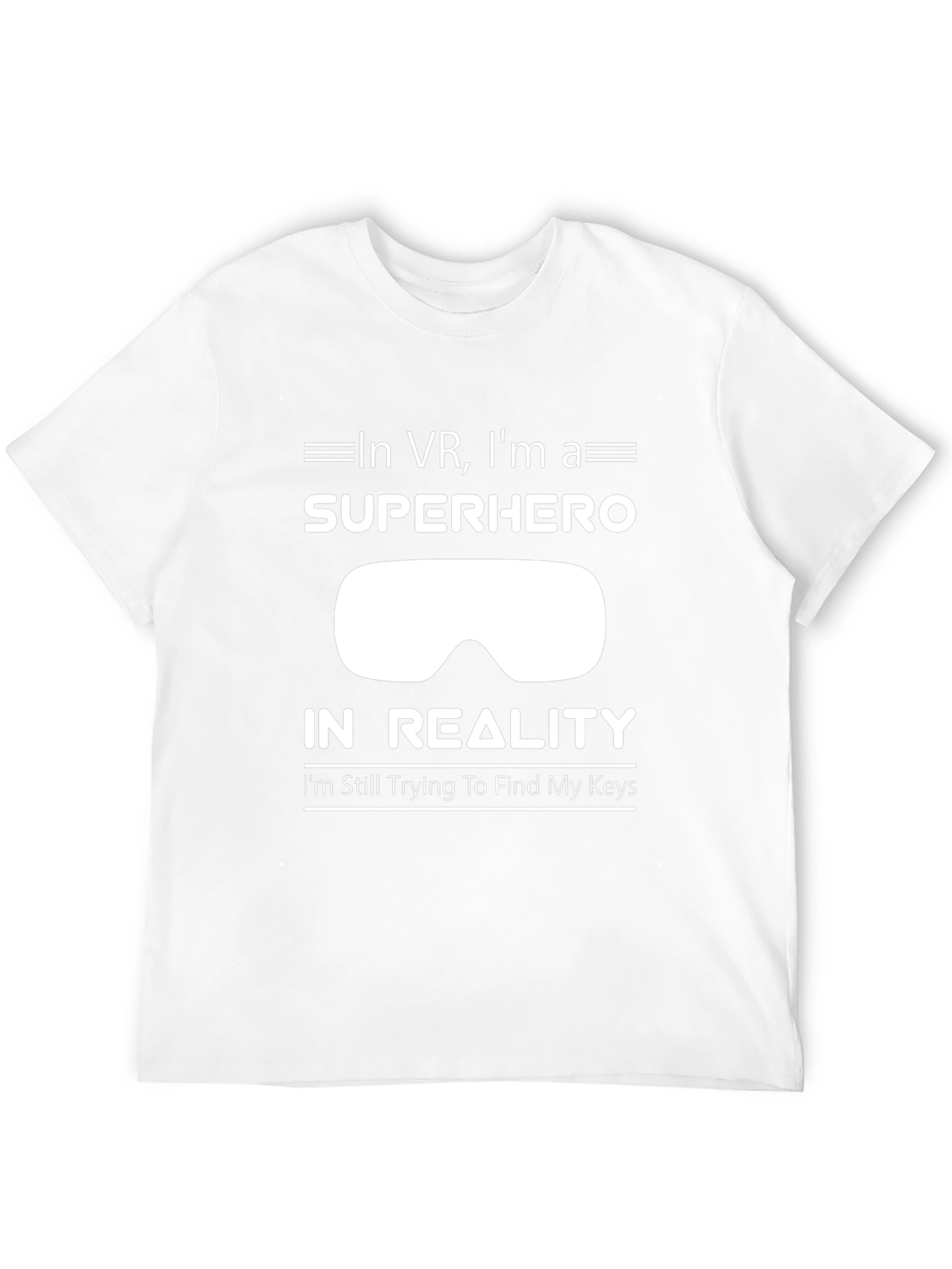 In VR Im a Superhero Mens Black T-Shirt