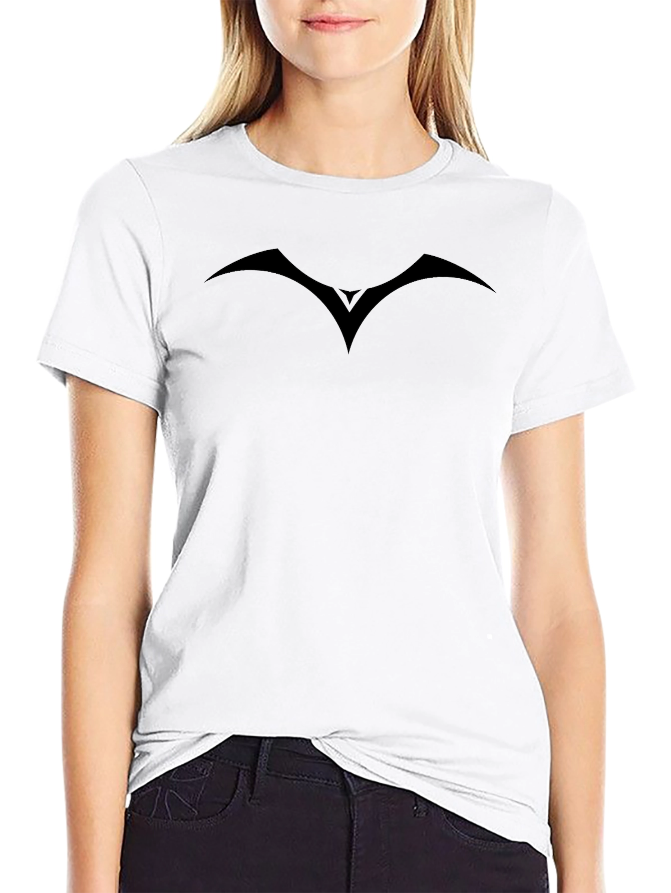Mens Black Graphic Tee - Dark Symbol Design