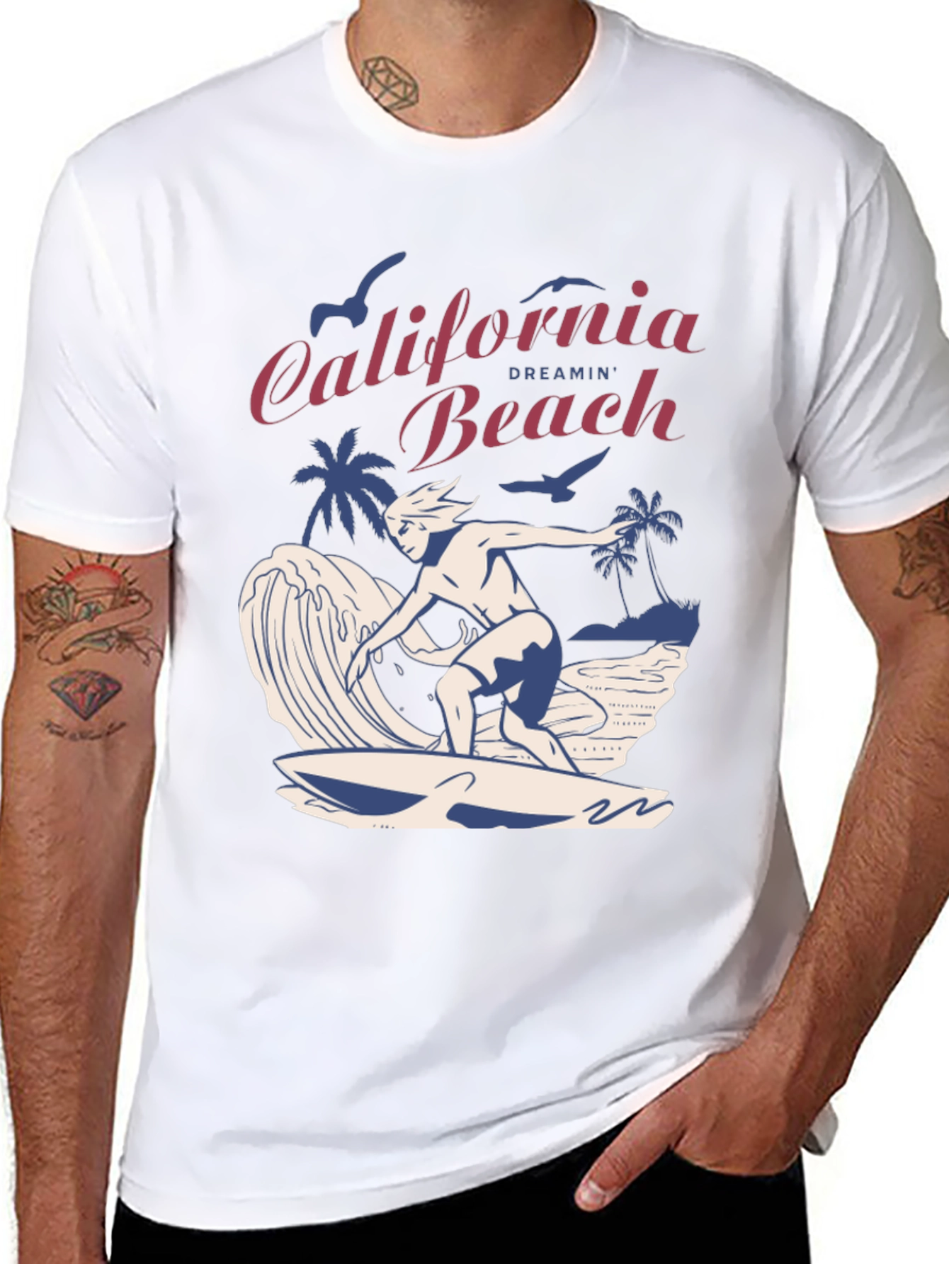 California Dreamin Beach Graphic T-Shirt