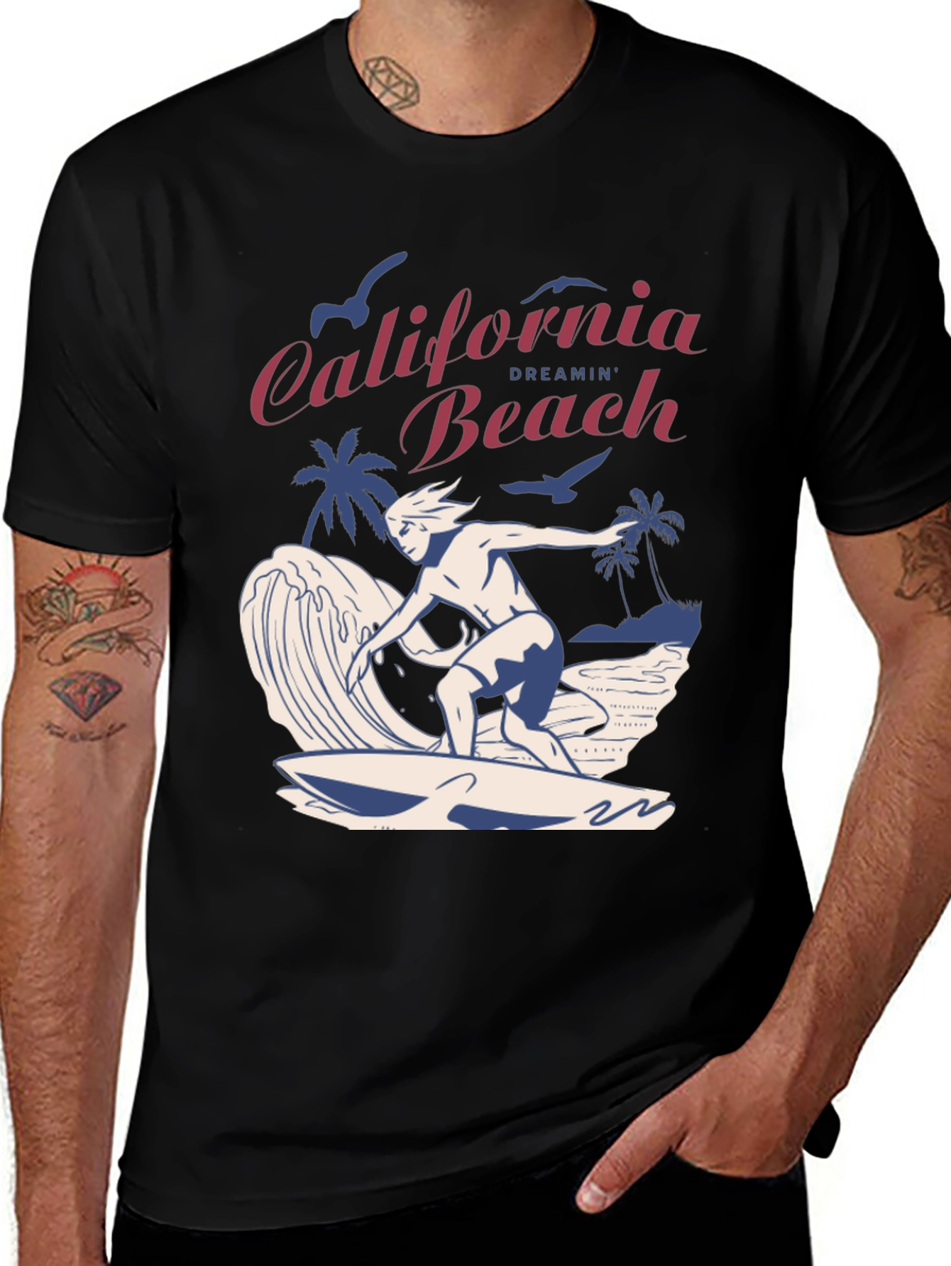 California Dreamin Beach Graphic T-Shirt