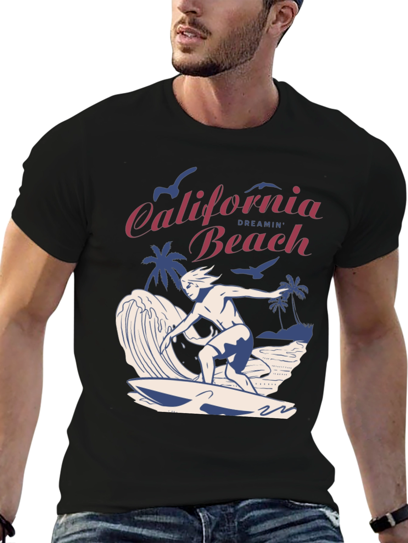 California Dreamin Beach Graphic T-Shirt