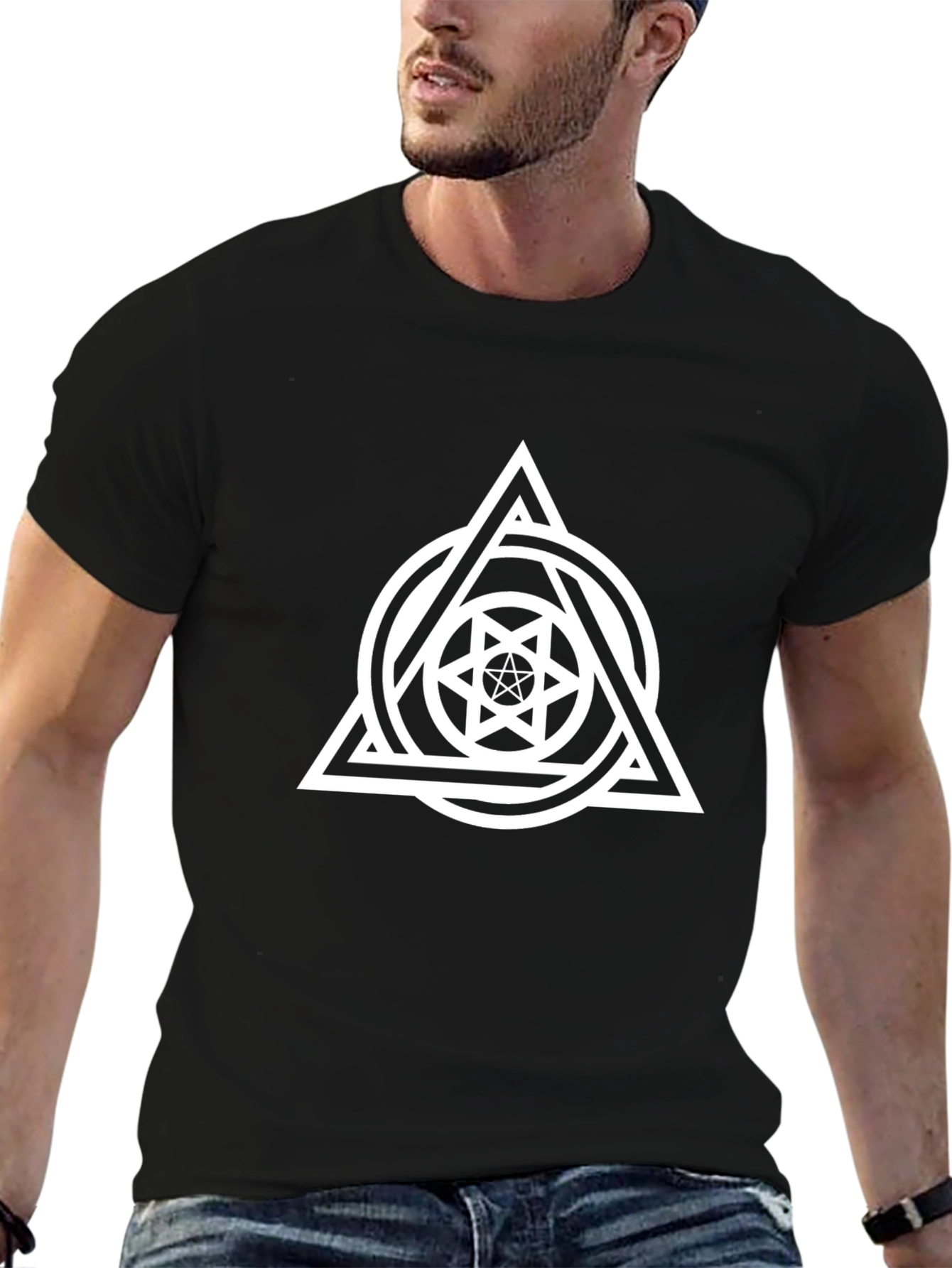 Mystic Symbol Black T-Shirt - Occult Style
