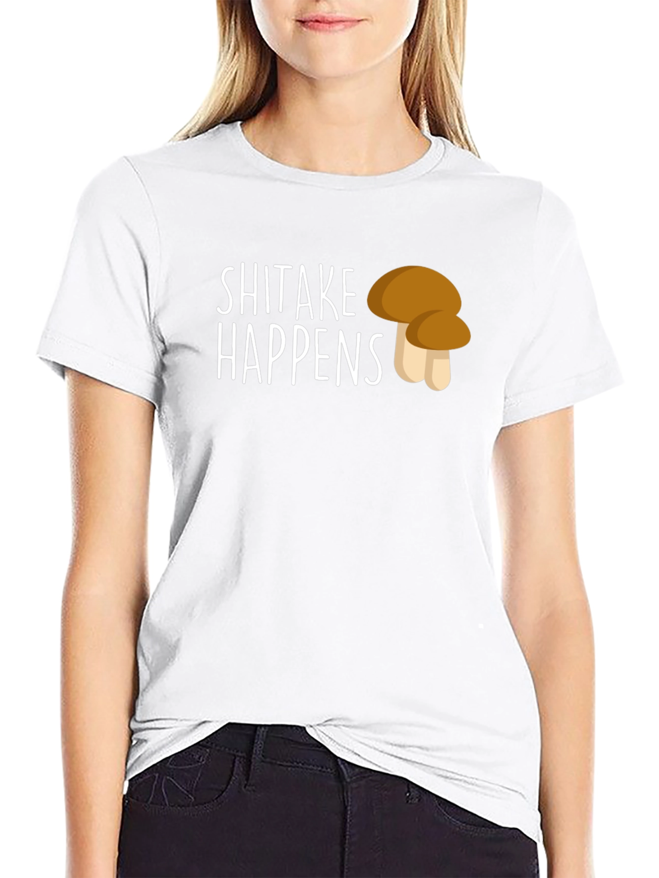 Shiitake Happens Funny T-Shirt