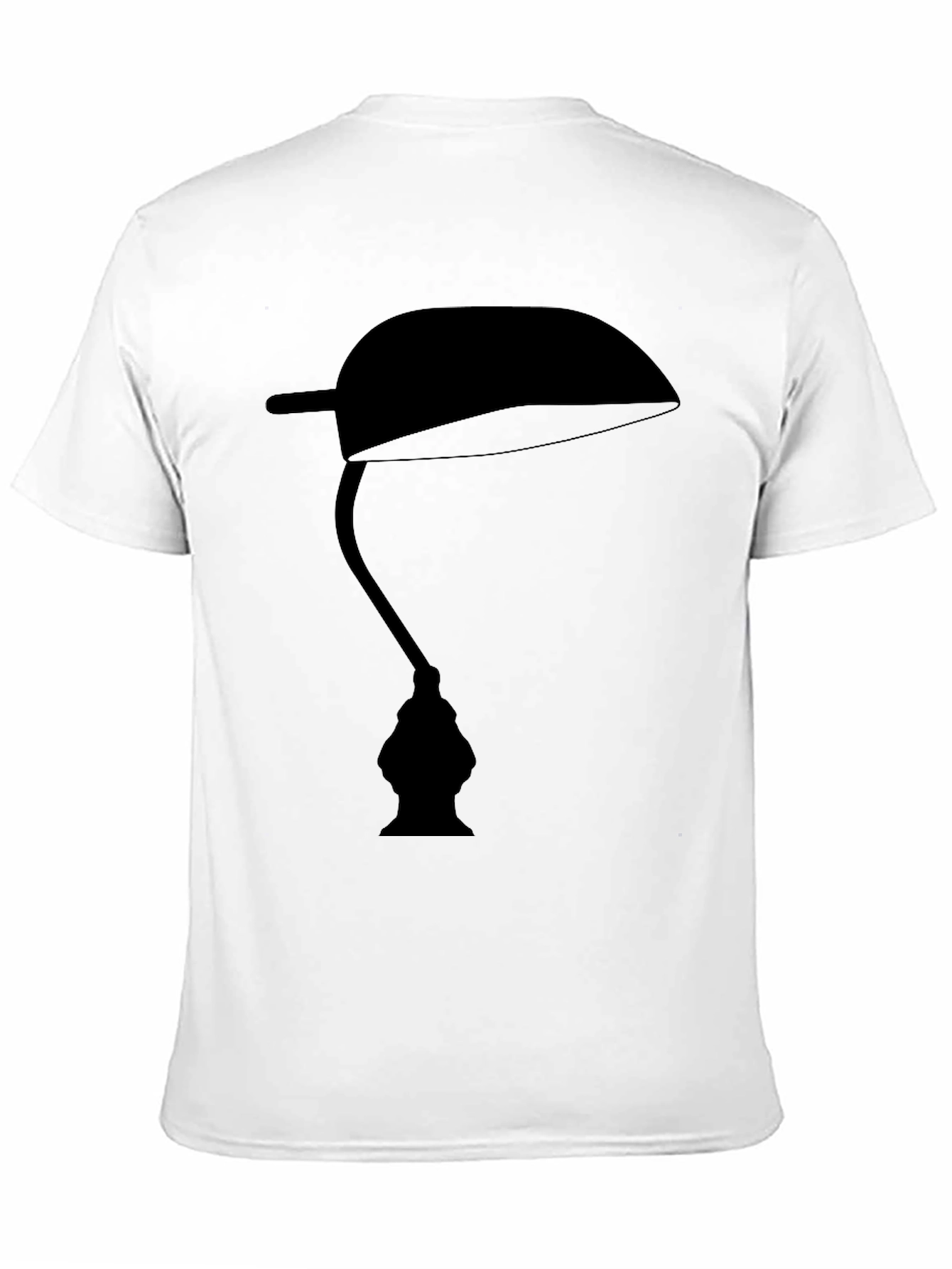 Optical Illusion Faces Lamp Black T-Shirt