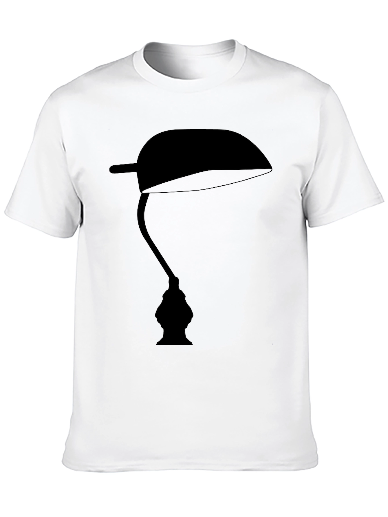Optical Illusion Faces Lamp Black T-Shirt