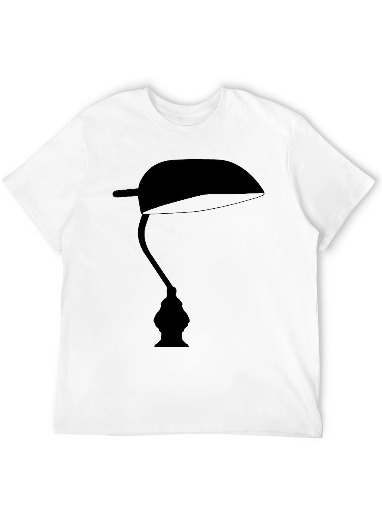 Optical Illusion Faces Lamp Black T-Shirt