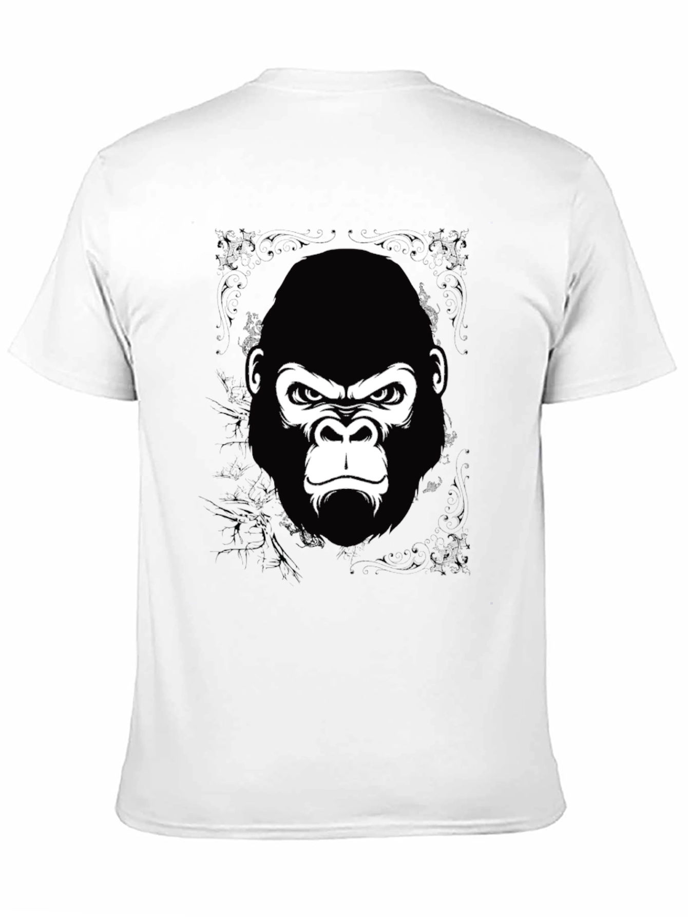 Gorilla Graphic Print Black T-Shirt for Men