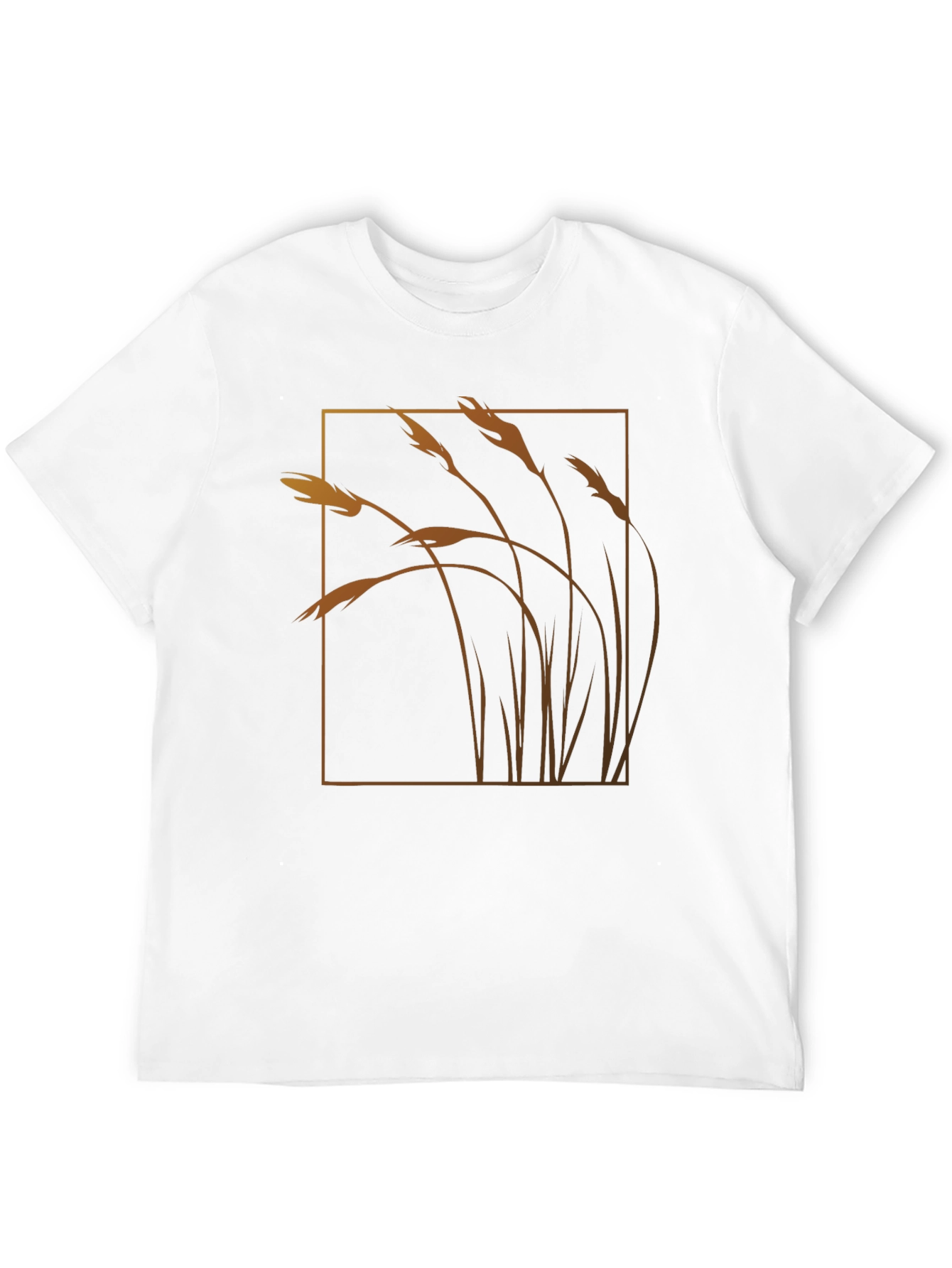 Wheat Field Graphic Tee - Black Cotton Blend