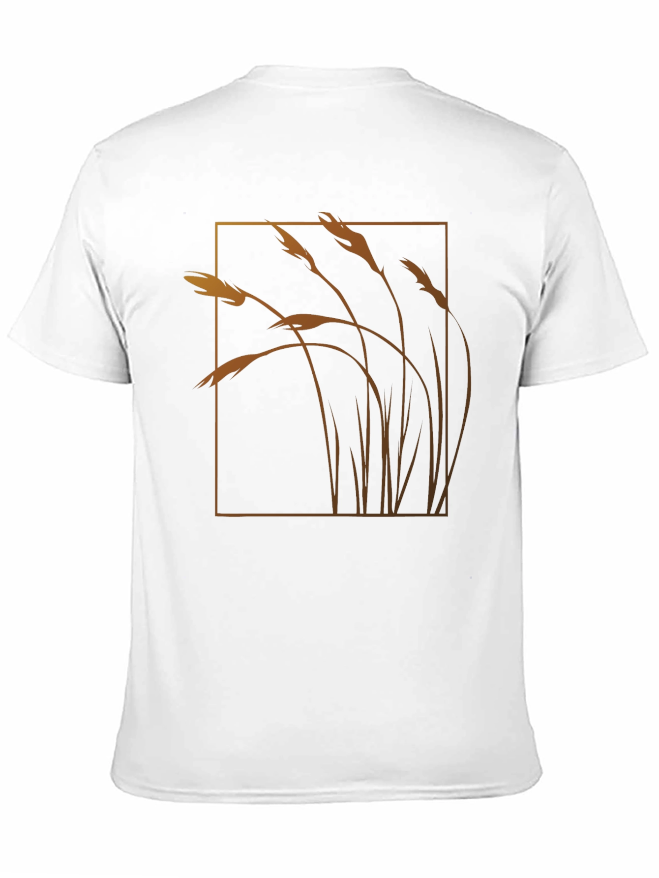Wheat Field Graphic Tee - Black Cotton Blend
