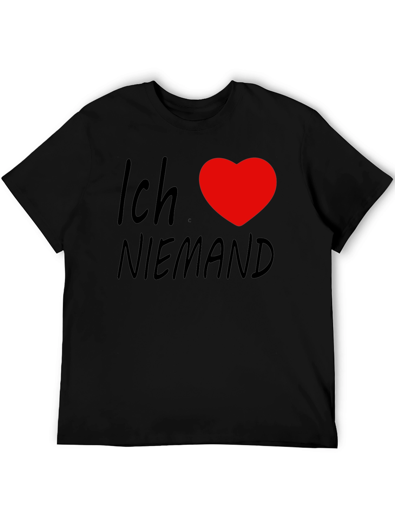 Ich Love Niemand Black T-Shirt