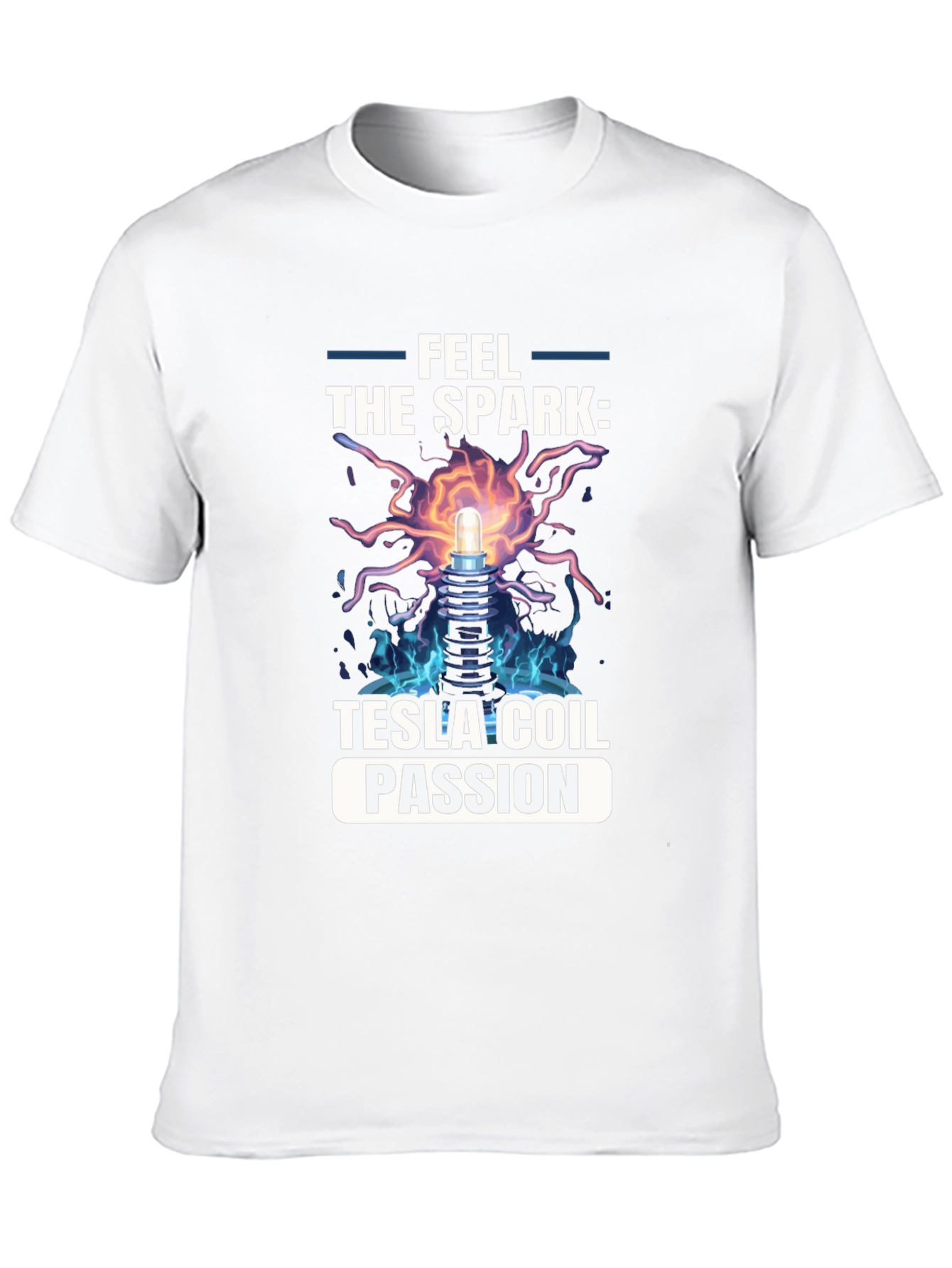 Feel the Spark: Tesla Coil Passion T-Shirt
