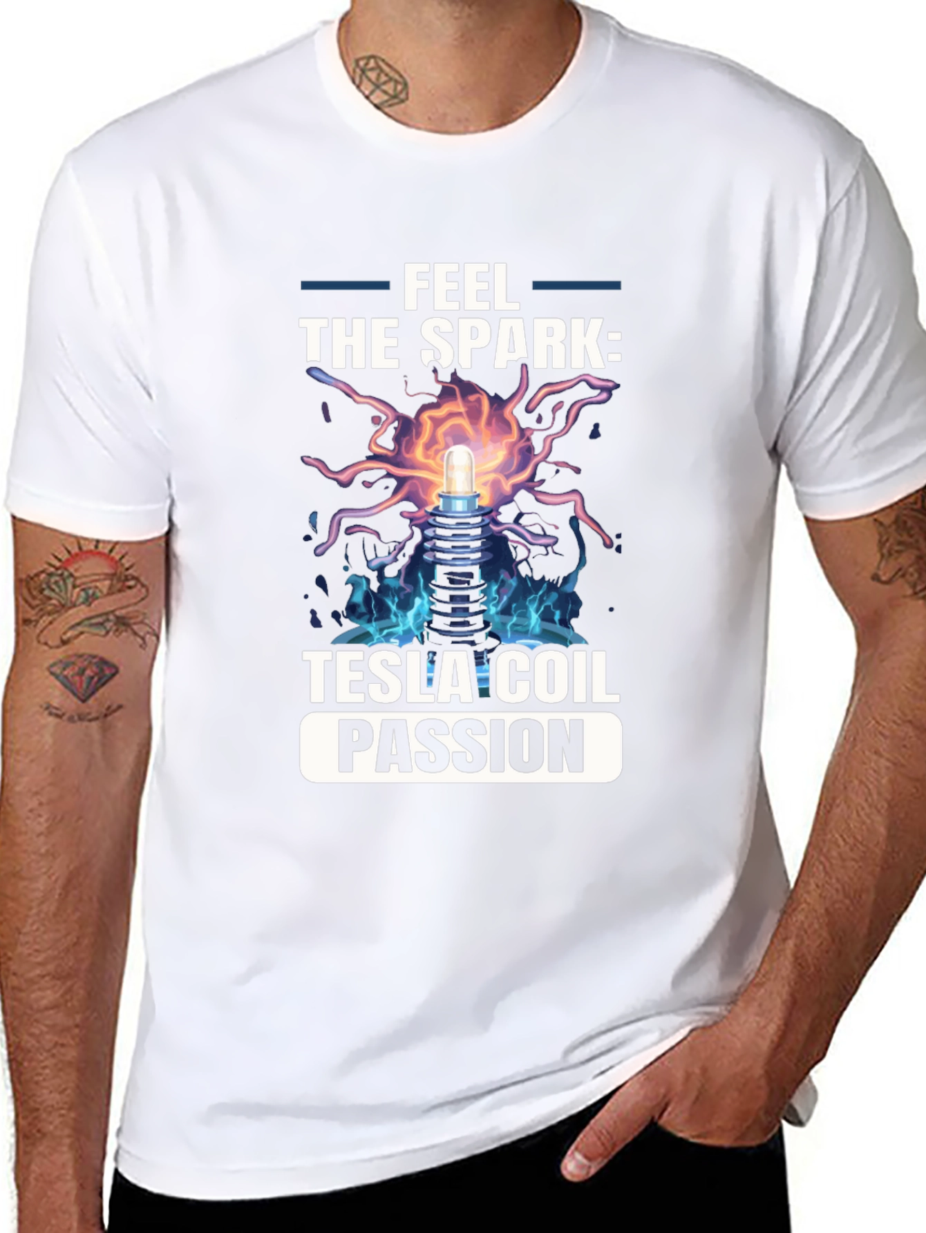 Feel the Spark: Tesla Coil Passion T-Shirt