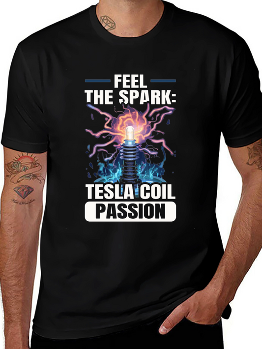Feel the Spark: Tesla Coil Passion T-Shirt