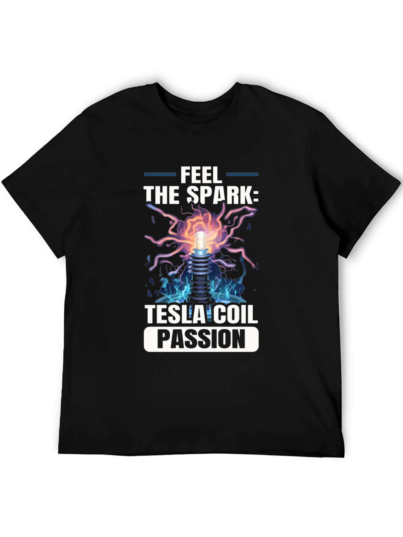 Feel the Spark: Tesla Coil Passion T-Shirt