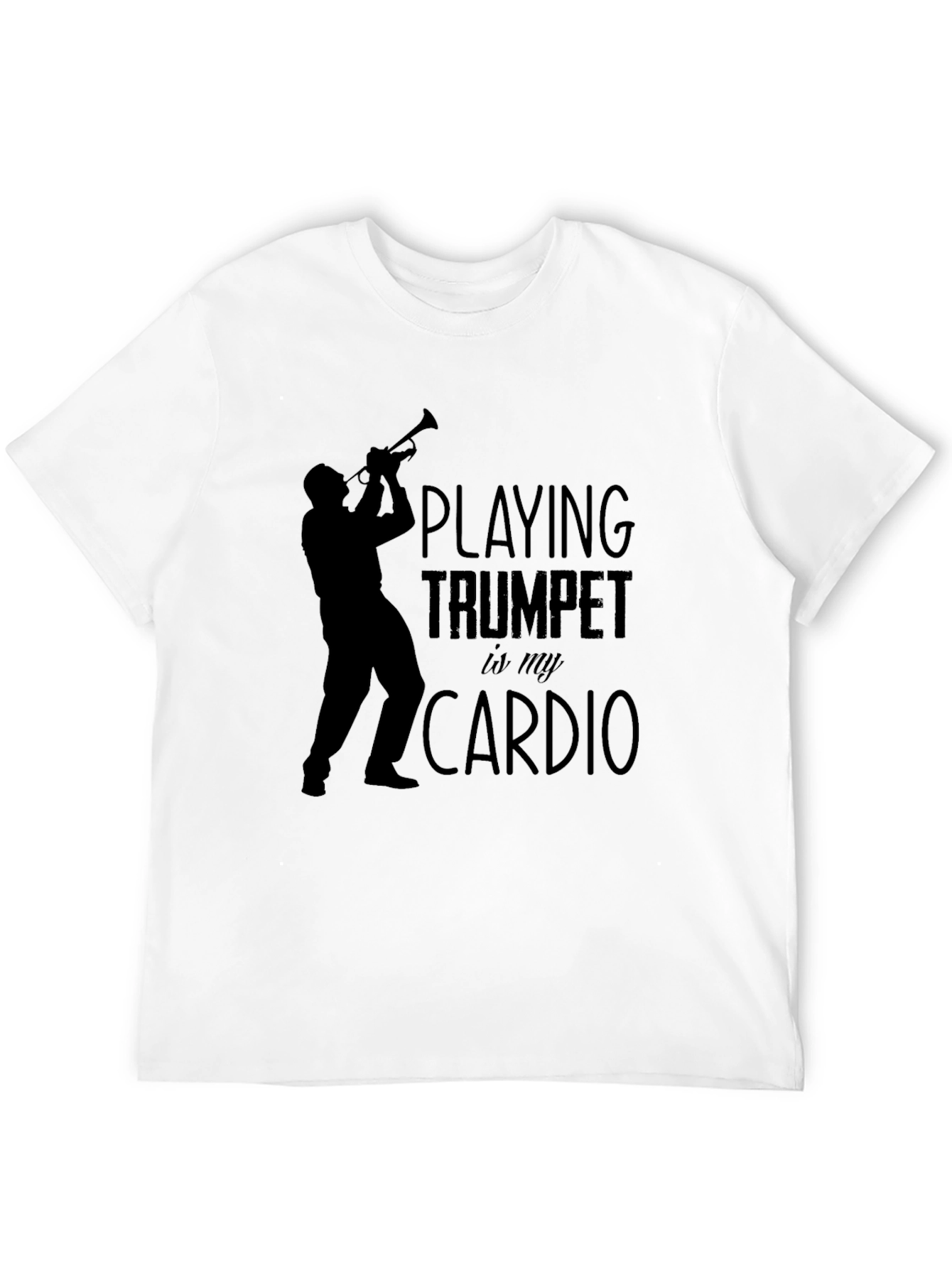 Trumpet Cardio Graphic Tee - Musician T-Shirt