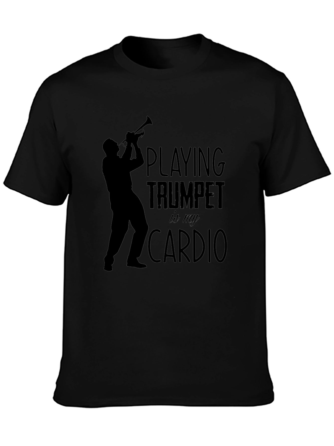 Trumpet Cardio Graphic Tee - Musician T-Shirt