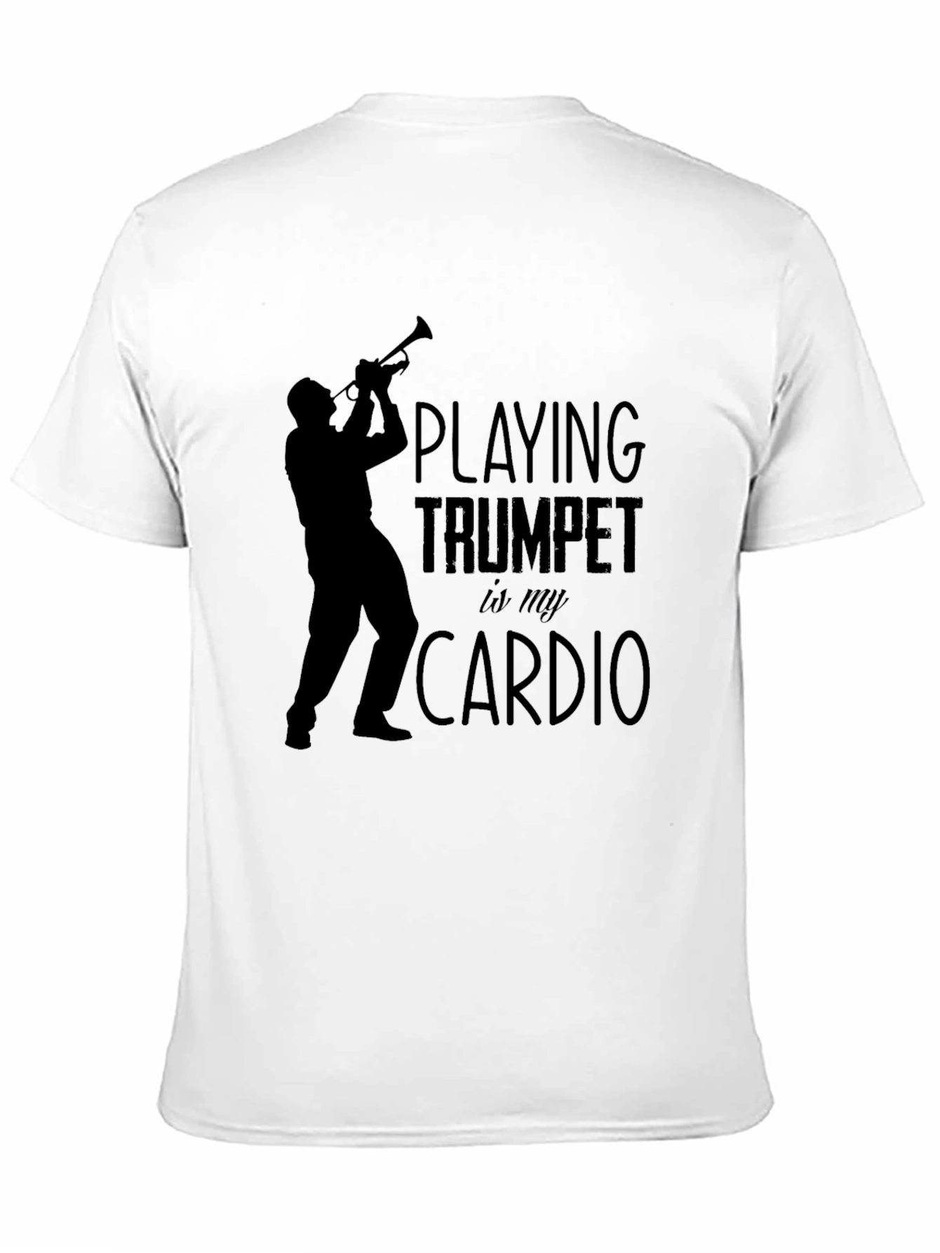 Trumpet Cardio Graphic Tee - Musician T-Shirt