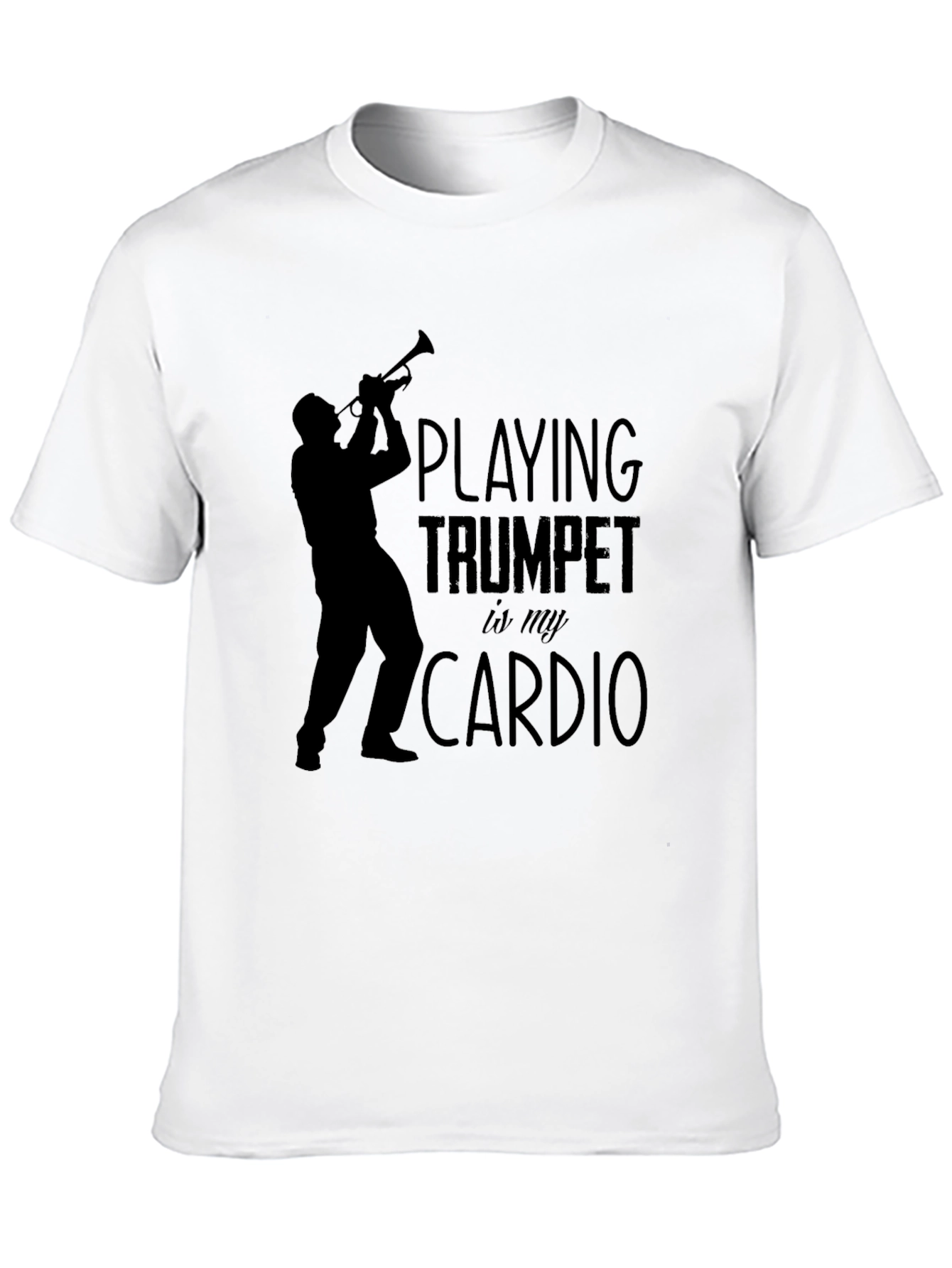 Trumpet Cardio Graphic Tee - Musician T-Shirt