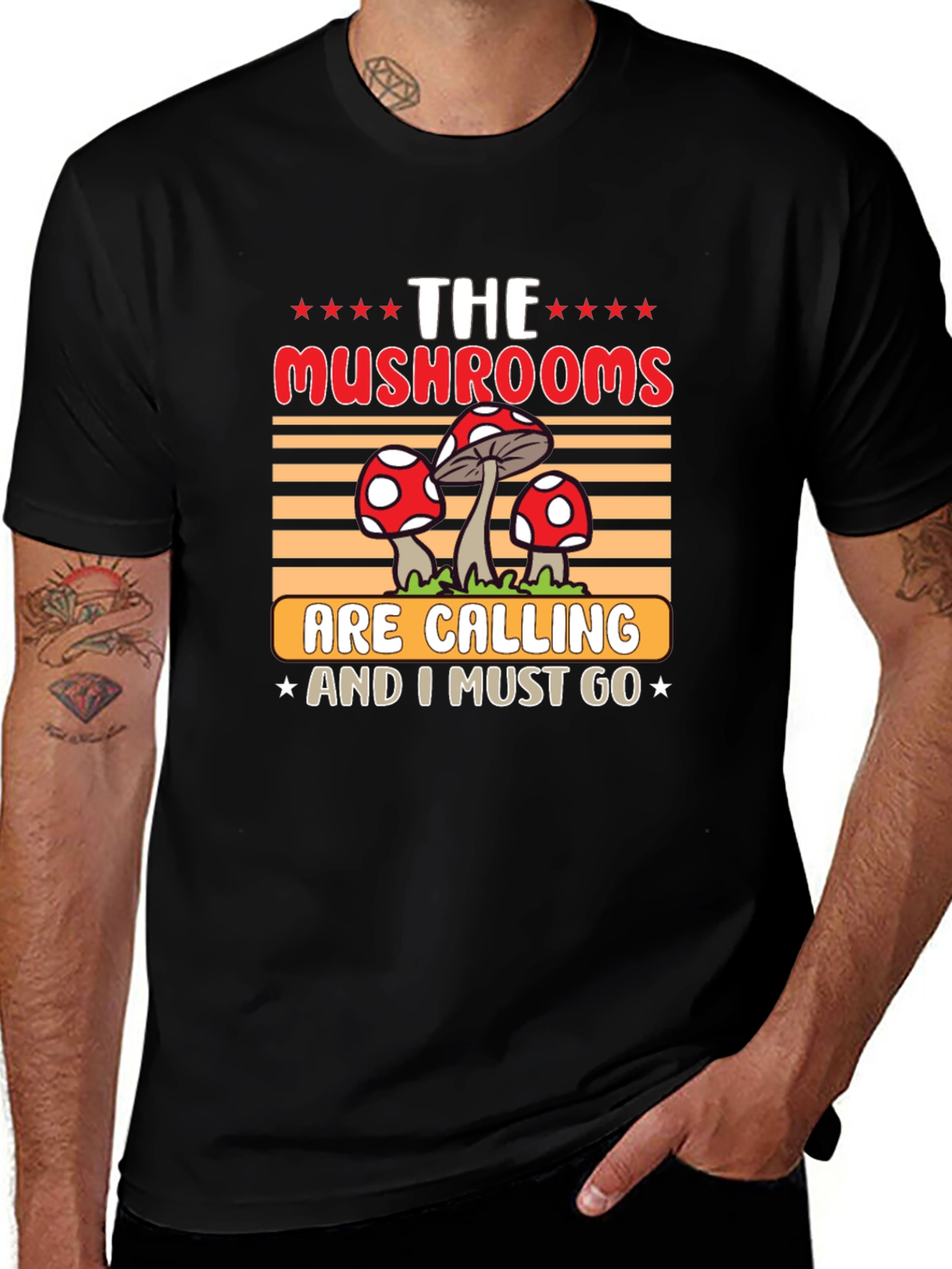 Mushroom Calling T-Shirt: Nature Lovers Tee