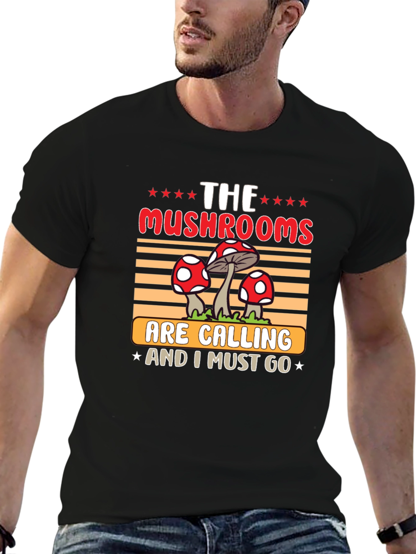 Mushroom Calling T-Shirt: Nature Lovers Tee