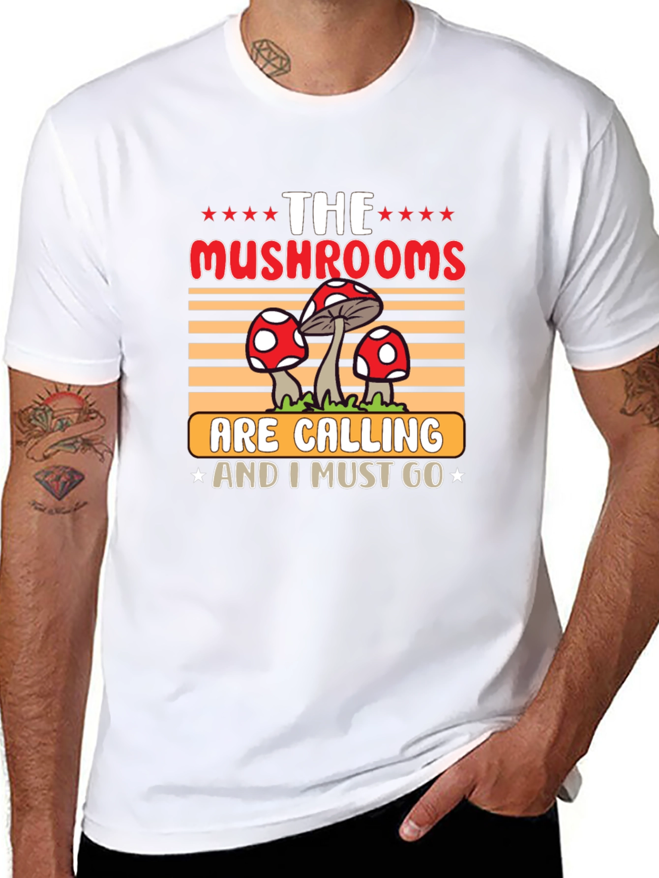 Mushroom Calling T-Shirt: Nature Lovers Tee