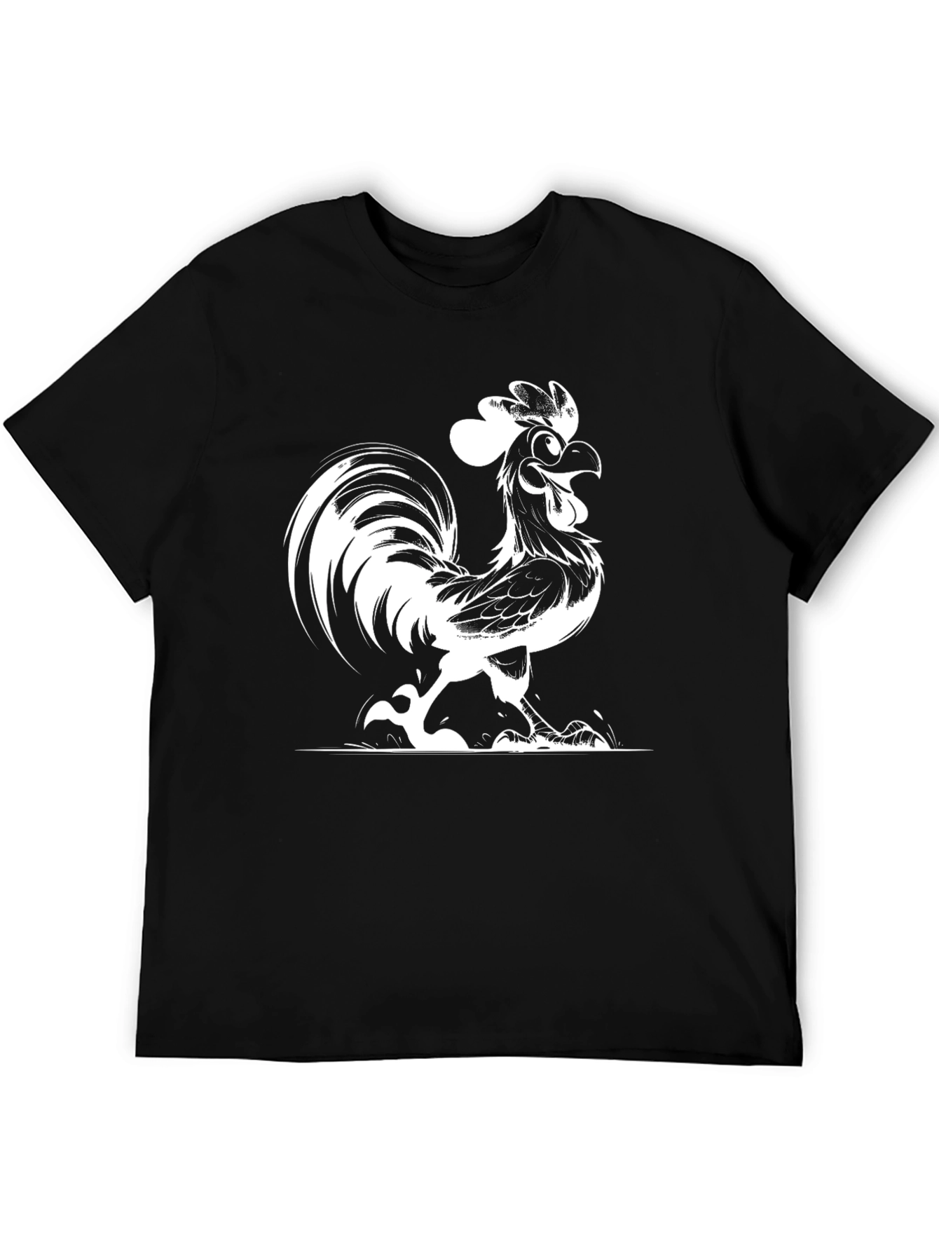 Funky Rooster Graphic T-Shirt
