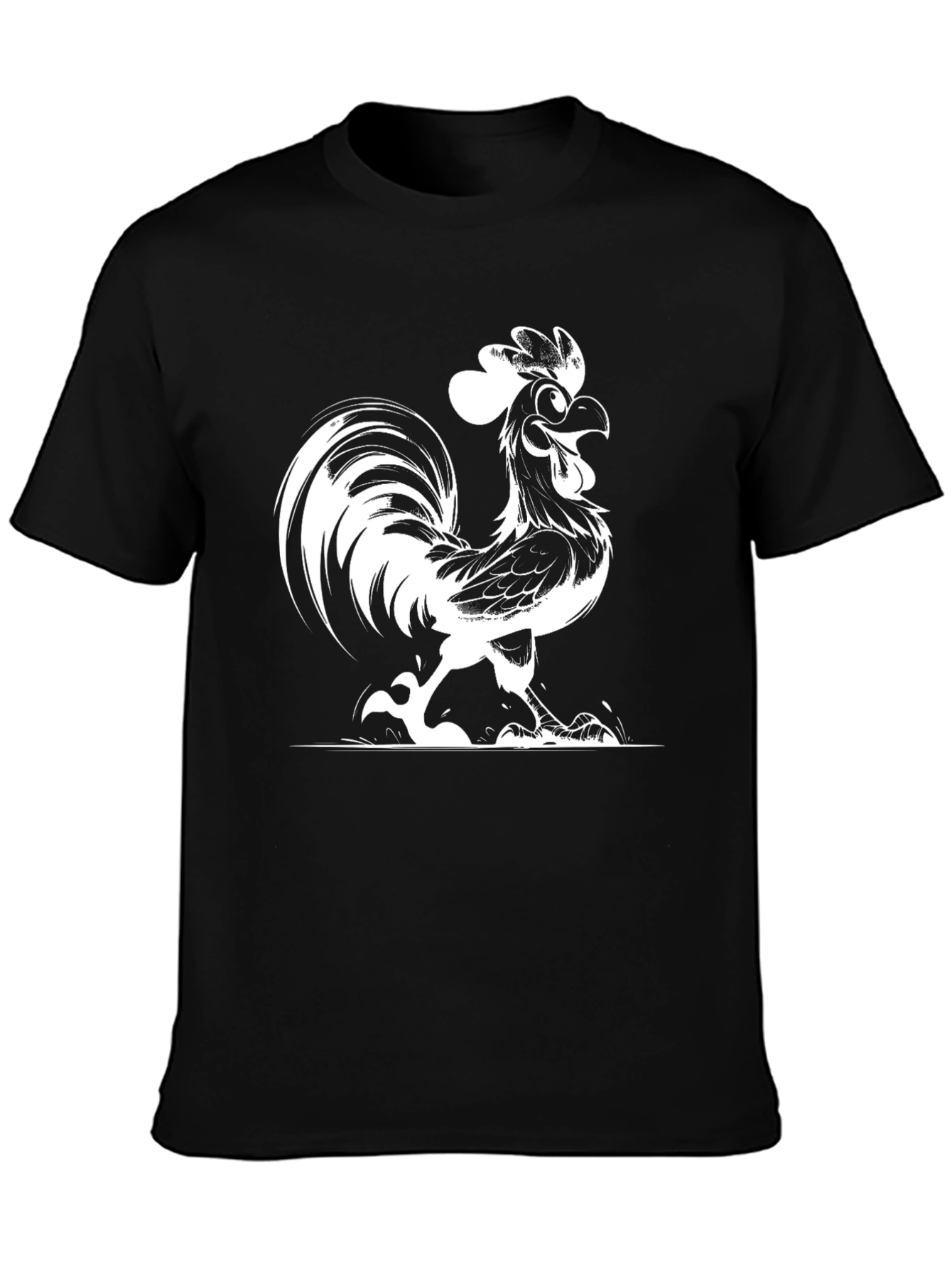 Funky Rooster Graphic T-Shirt