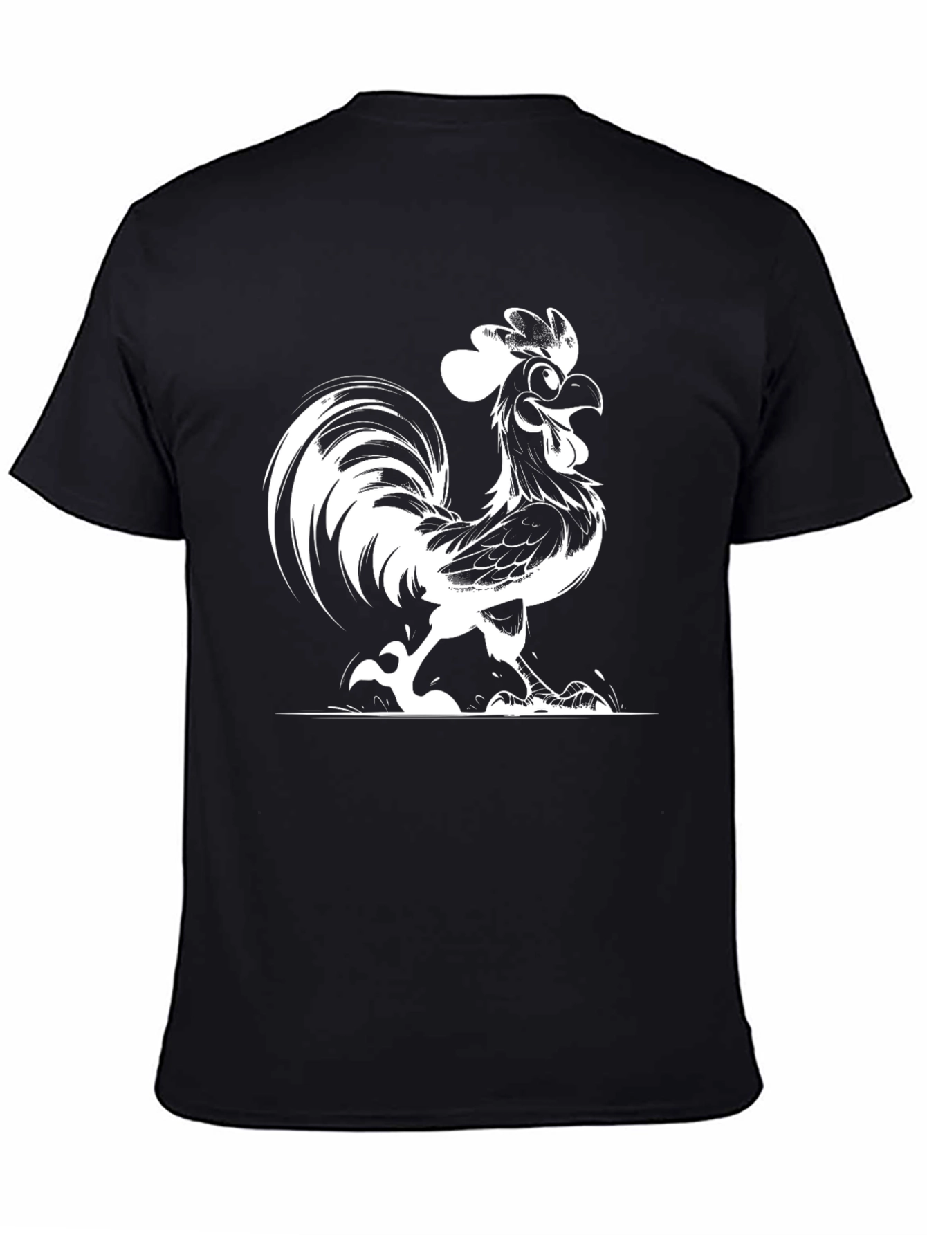 Funky Rooster Graphic T-Shirt