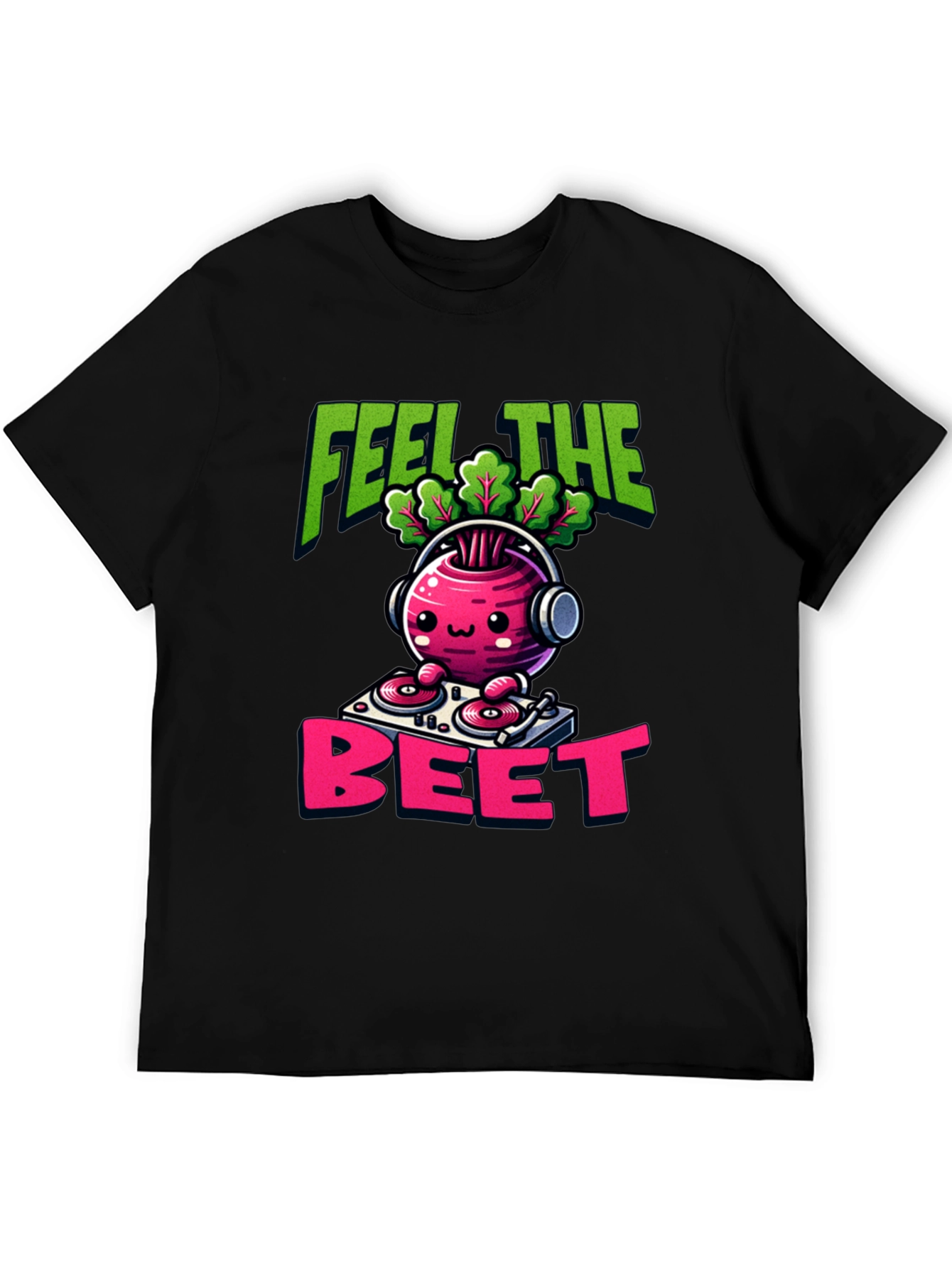 Feel the Beet DJ Cartoon T-Shirt