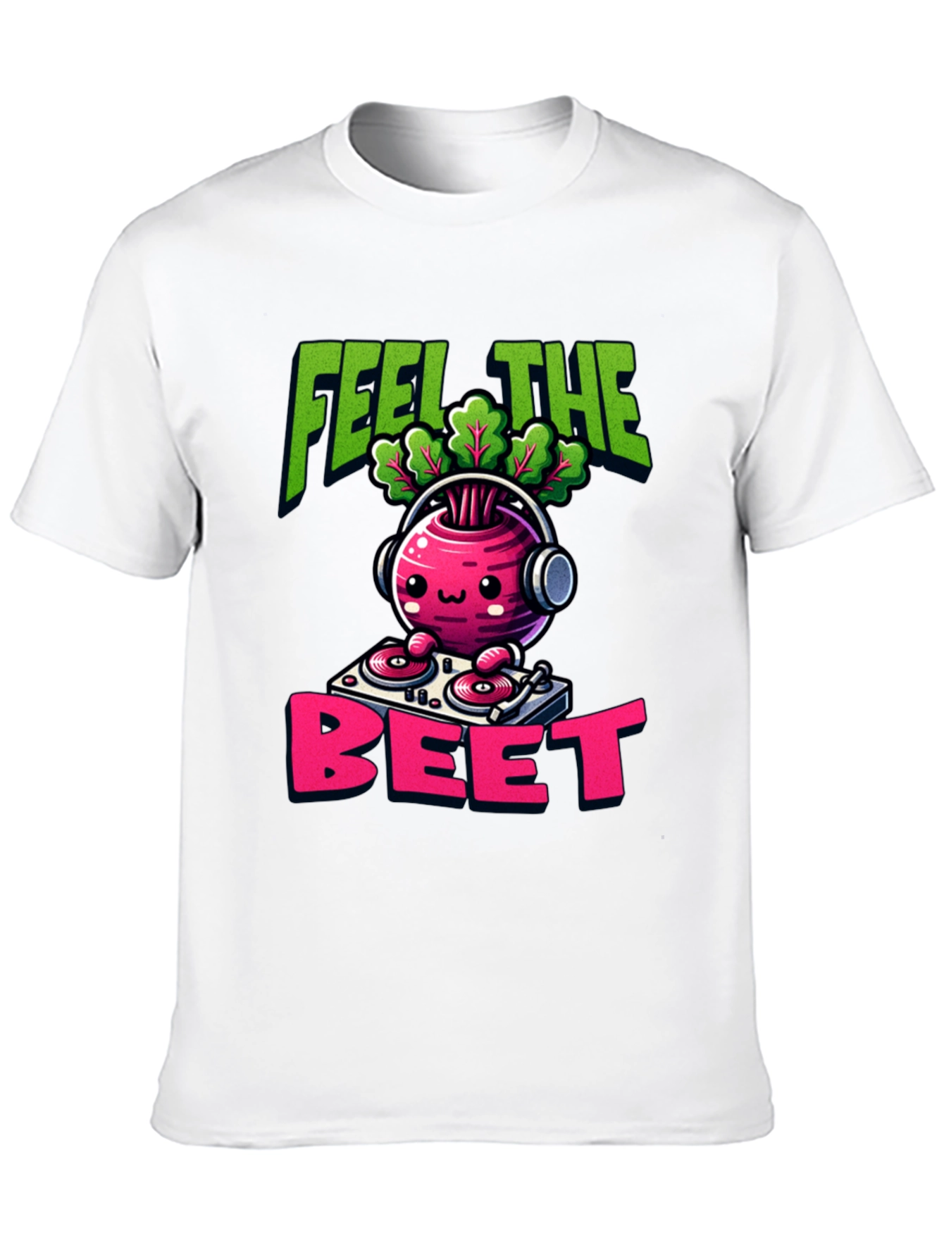Feel the Beet DJ Cartoon T-Shirt