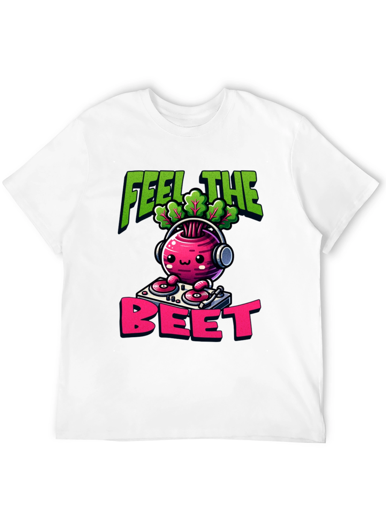 Feel the Beet DJ Cartoon T-Shirt
