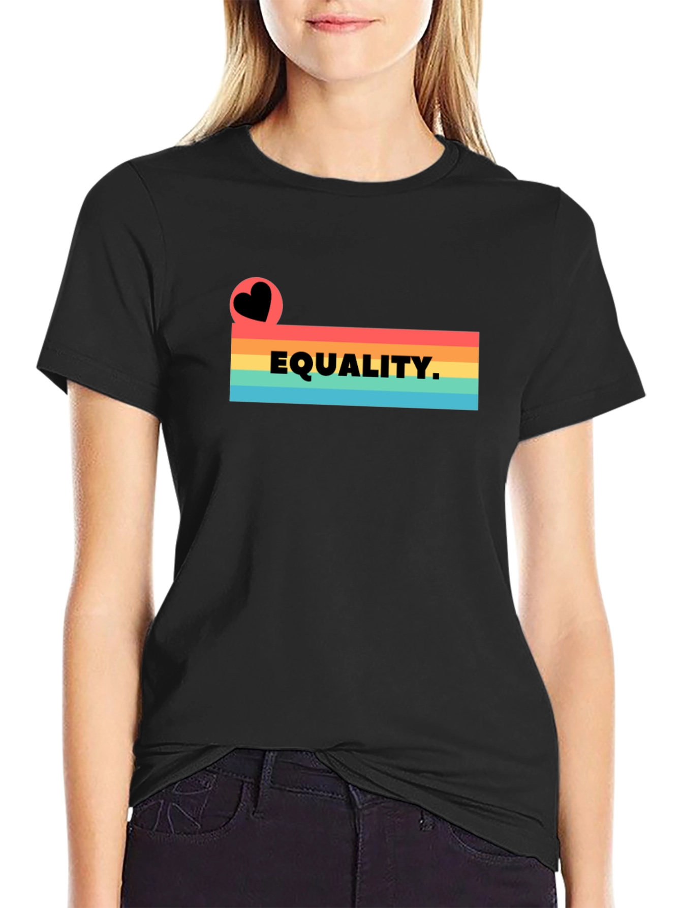 Equality Rainbow Heart T-Shirt