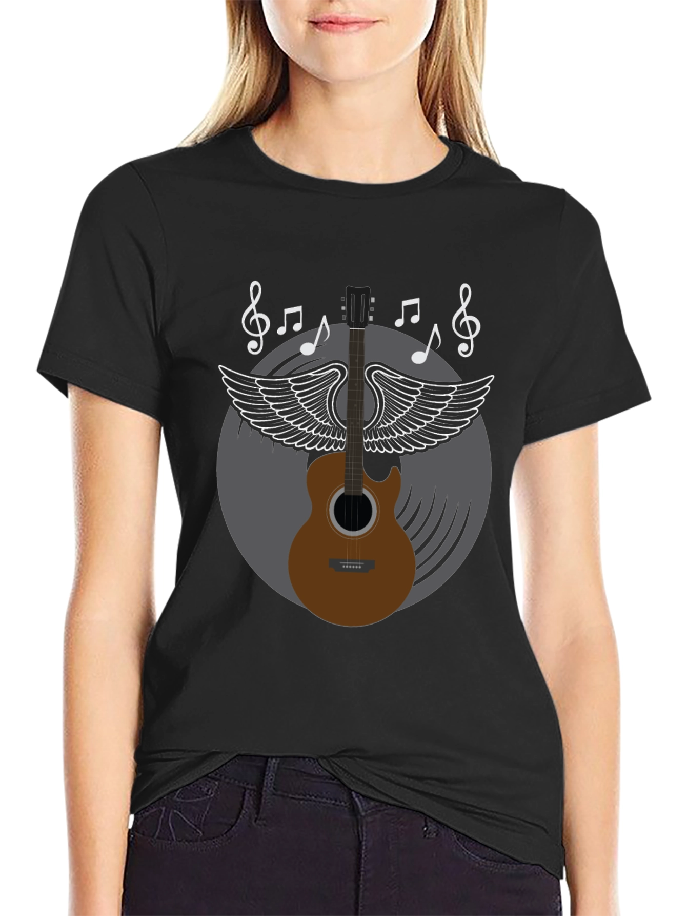 Winged Guitar Music Tee