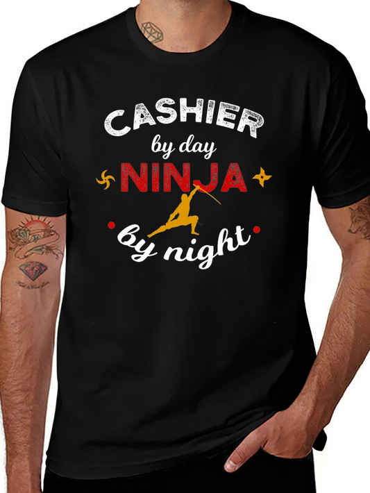 Cashier by Day Ninja by Night Graphic T-Shirt
